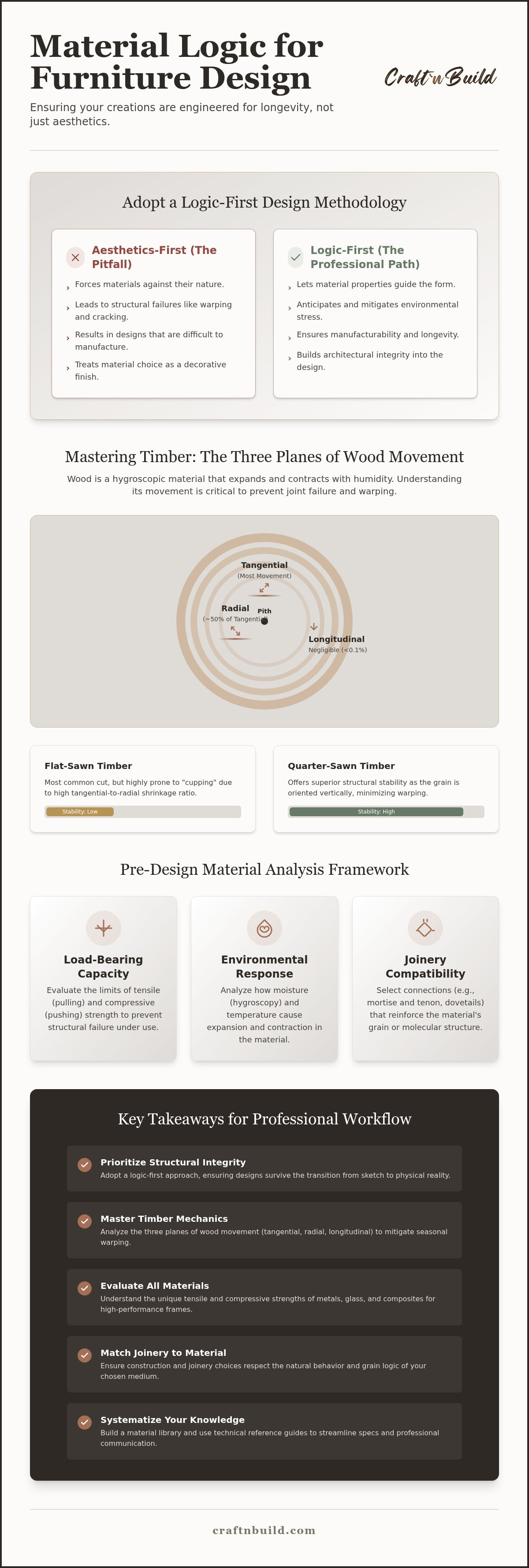 Material knowledge for furniture designers