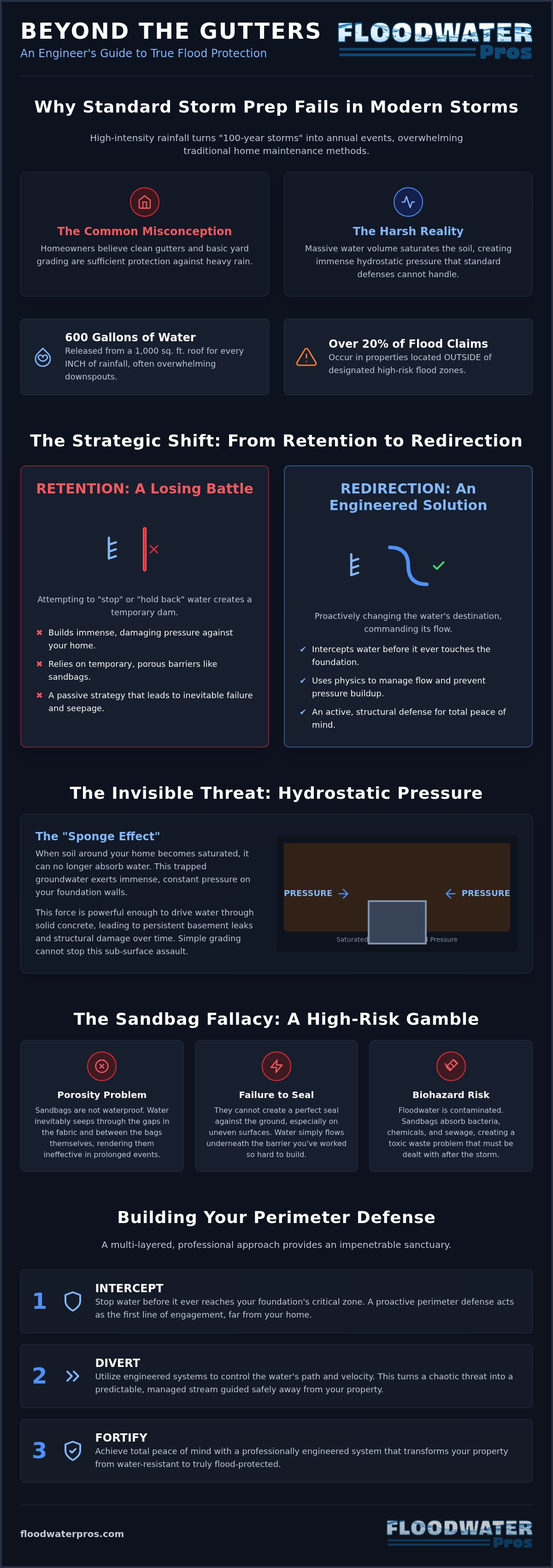 Preventing water damage from heavy rain