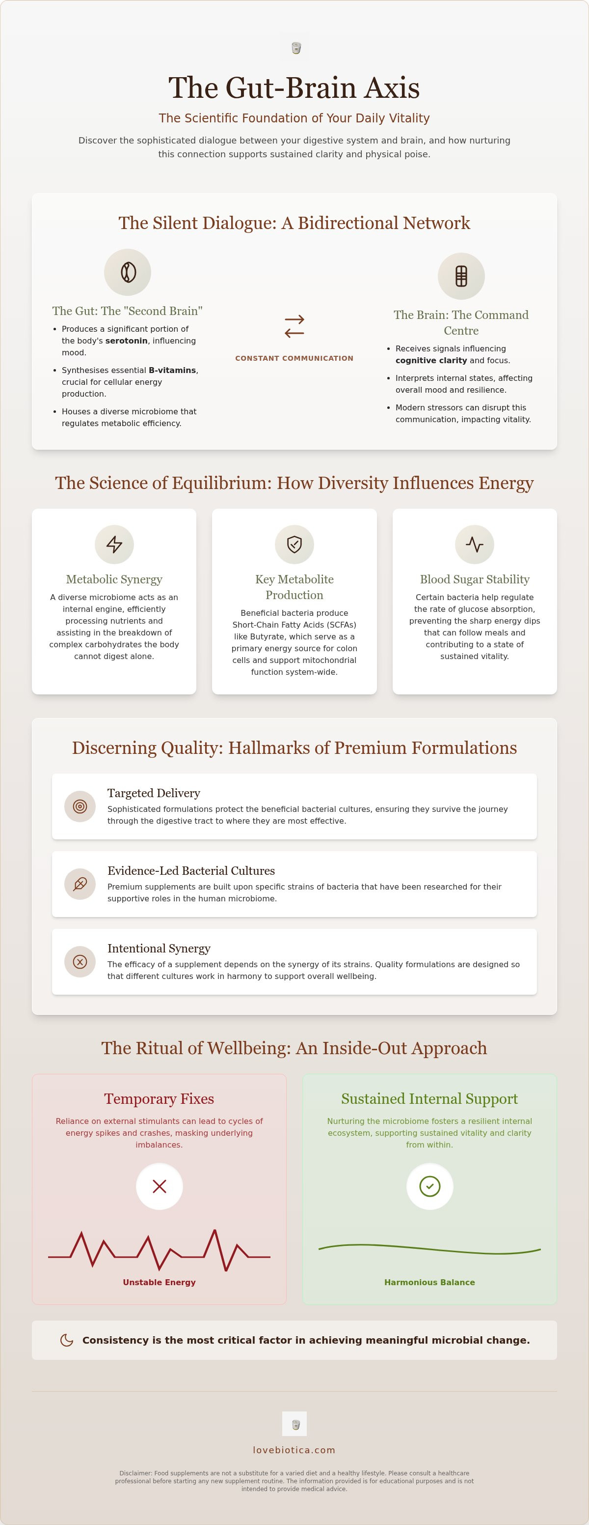 Gut health supplements for chronic fatigue