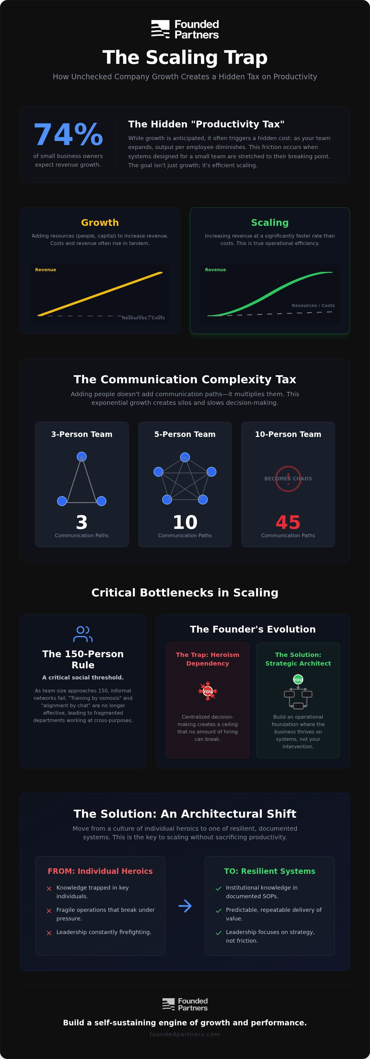 Scaling operations without sacrificing productivity