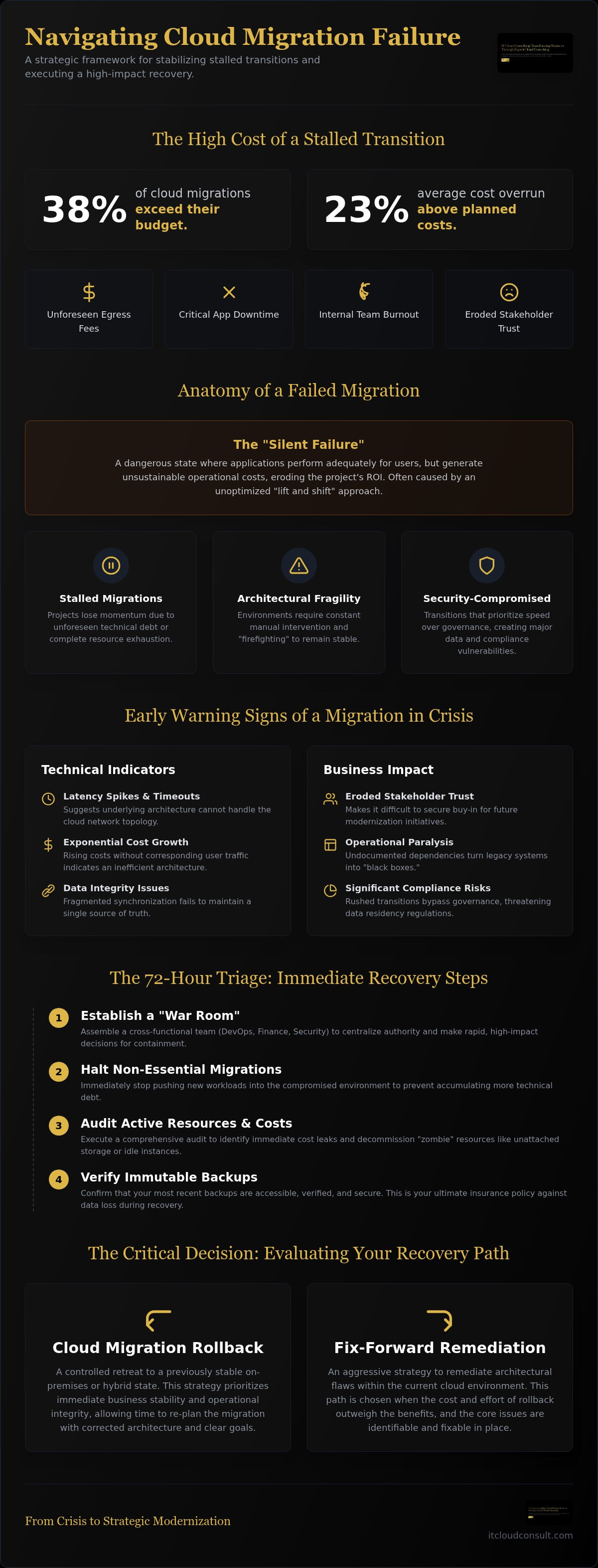 Cloud migration rollback strategy