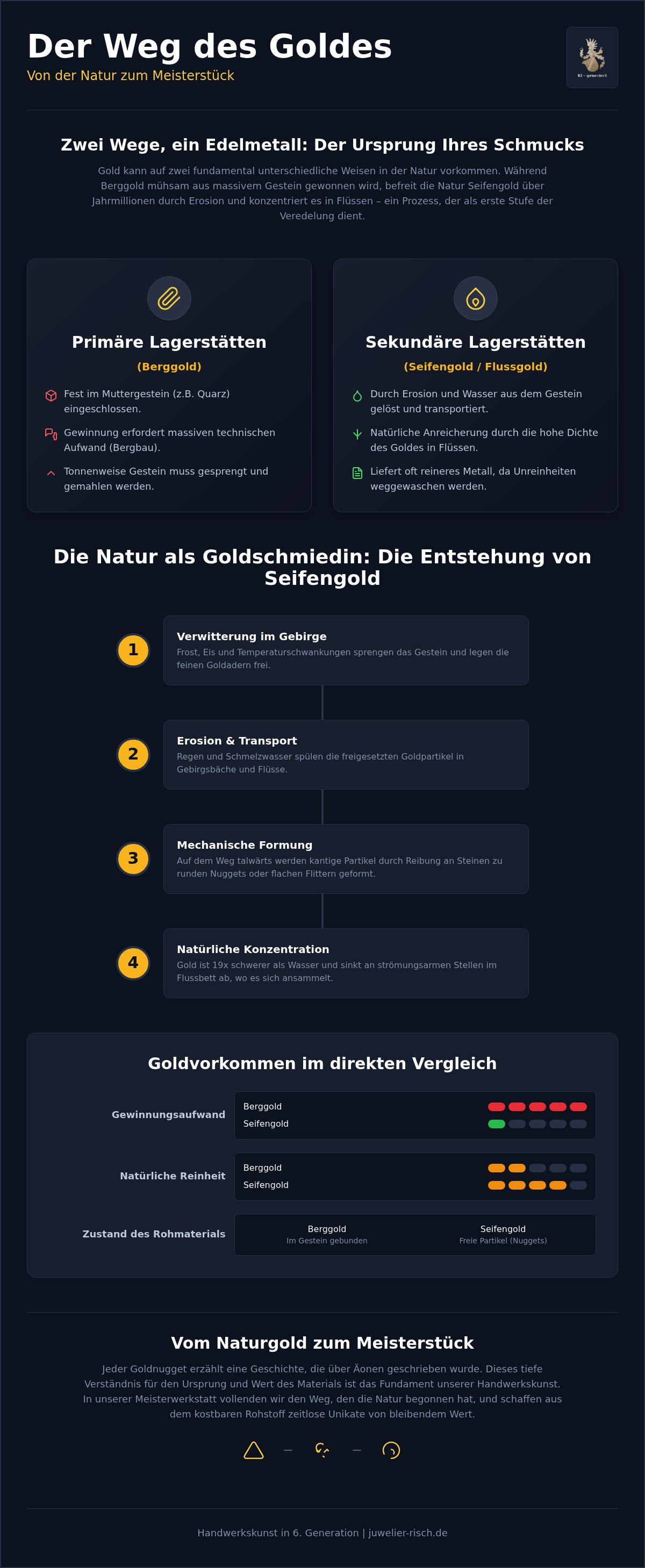 Sekundäre Goldlagerstätten
