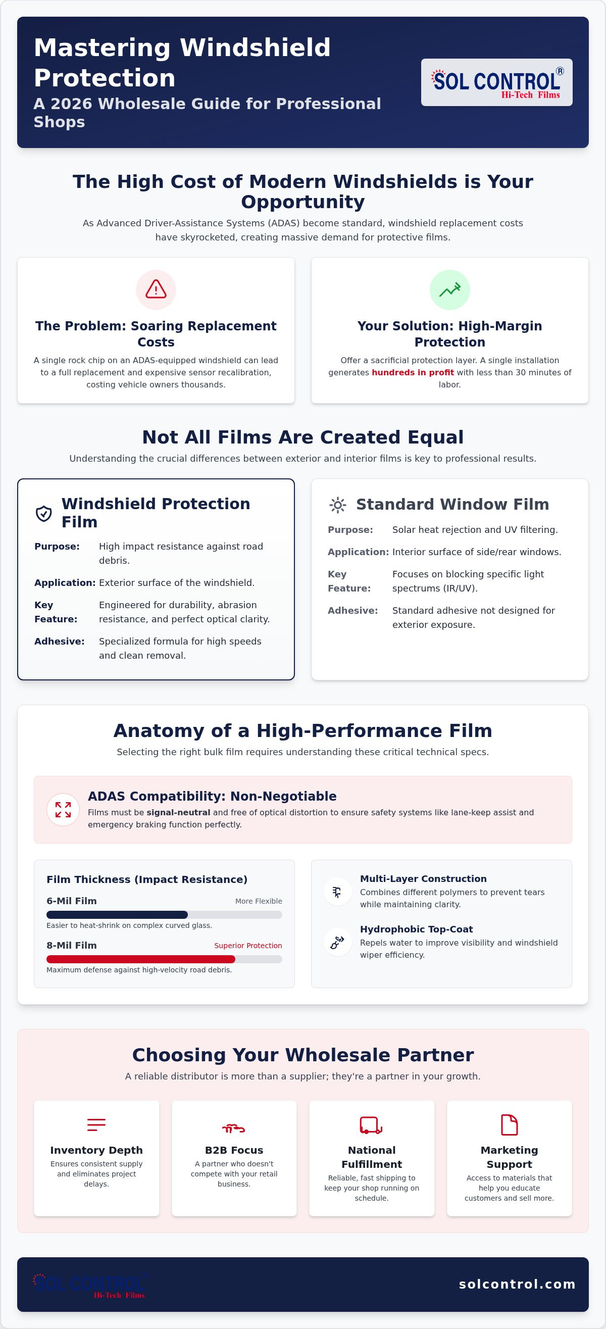 Windshield protection film wholesale