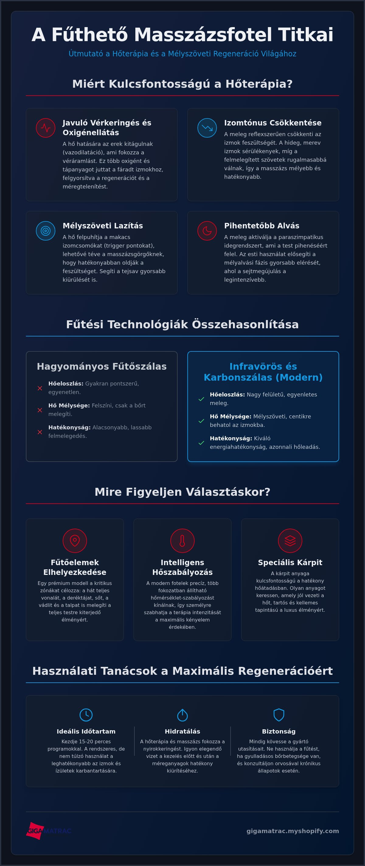 Fűthető masszázsfotel