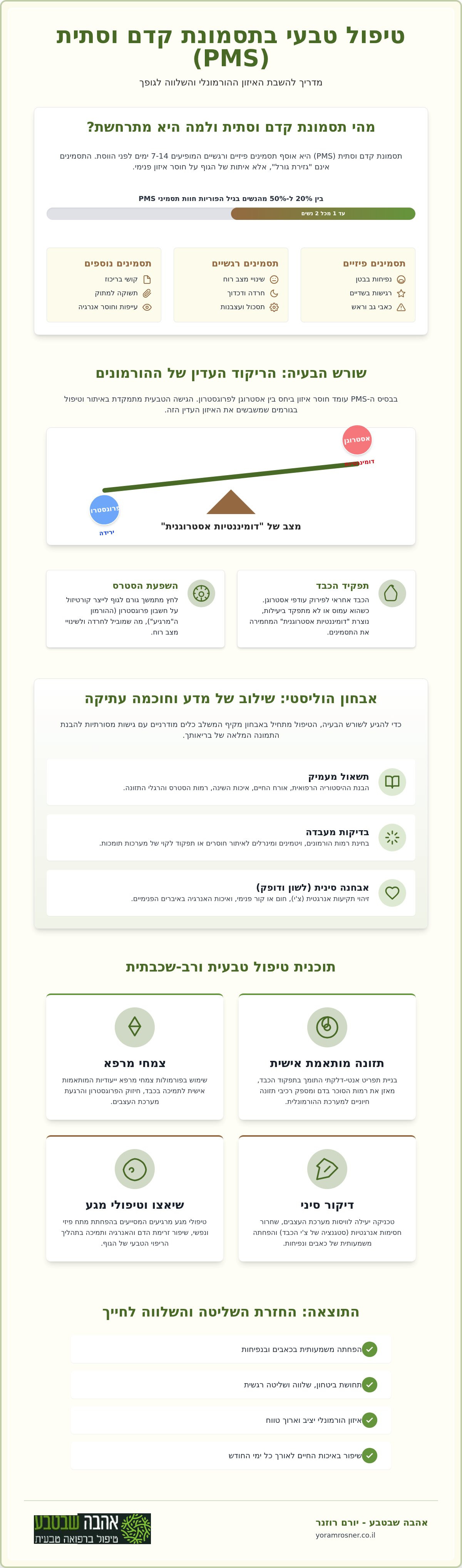 טיפול טבעי בתסמונת קדם וסתית
