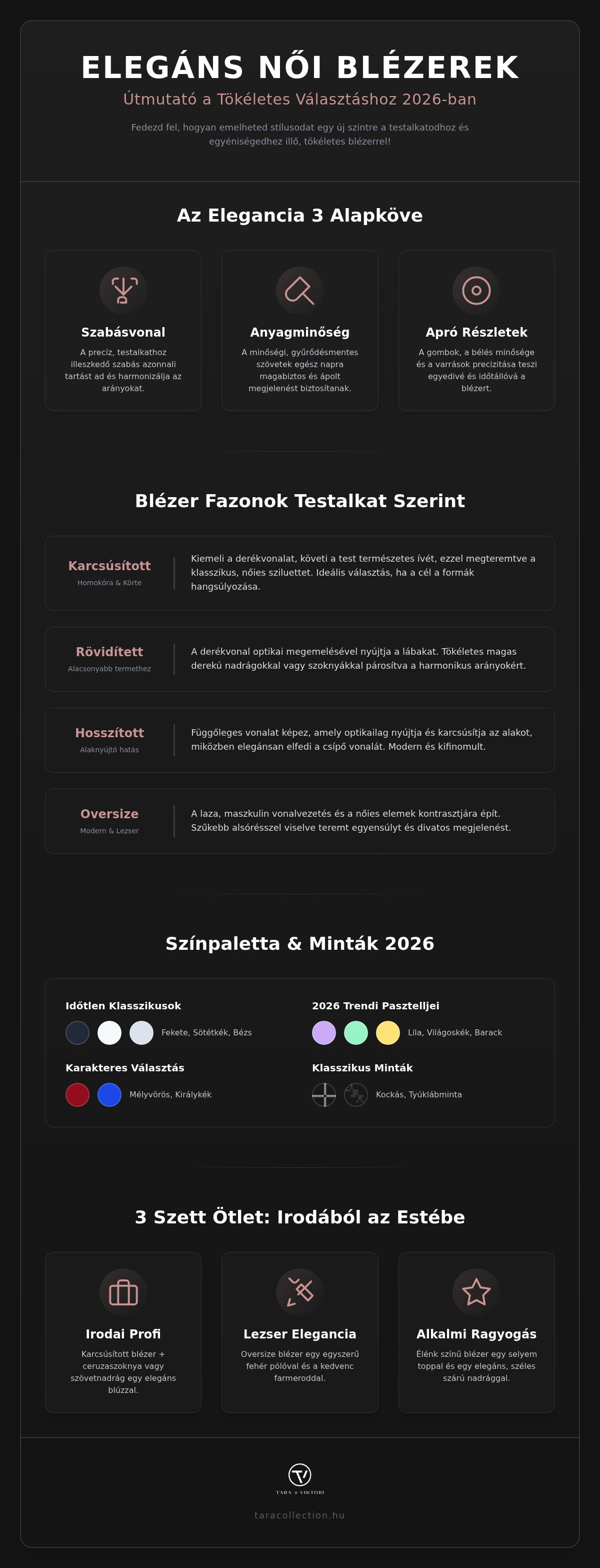 Elegáns női blézerek