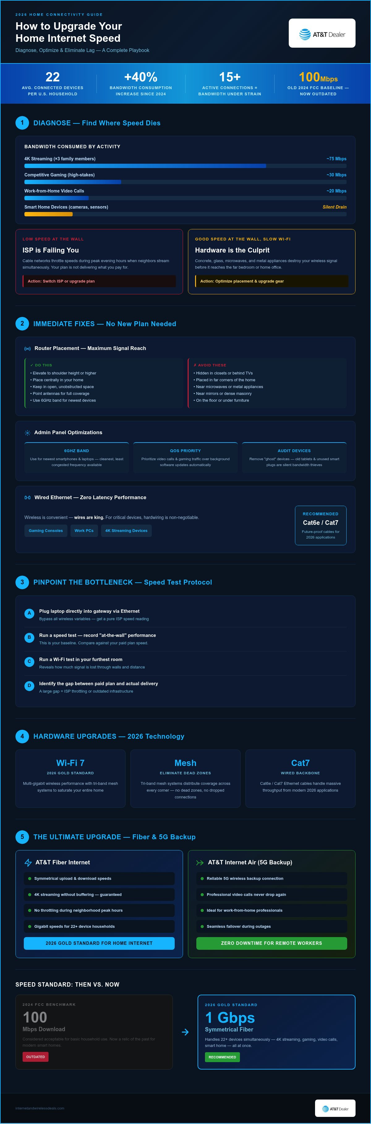 Upgrade home internet speed