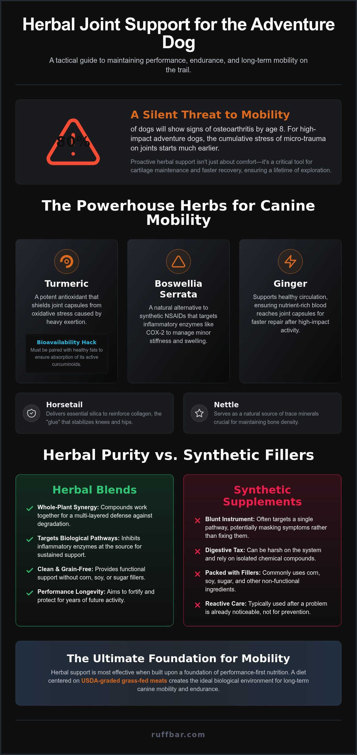 Joint support with herbs for dogs