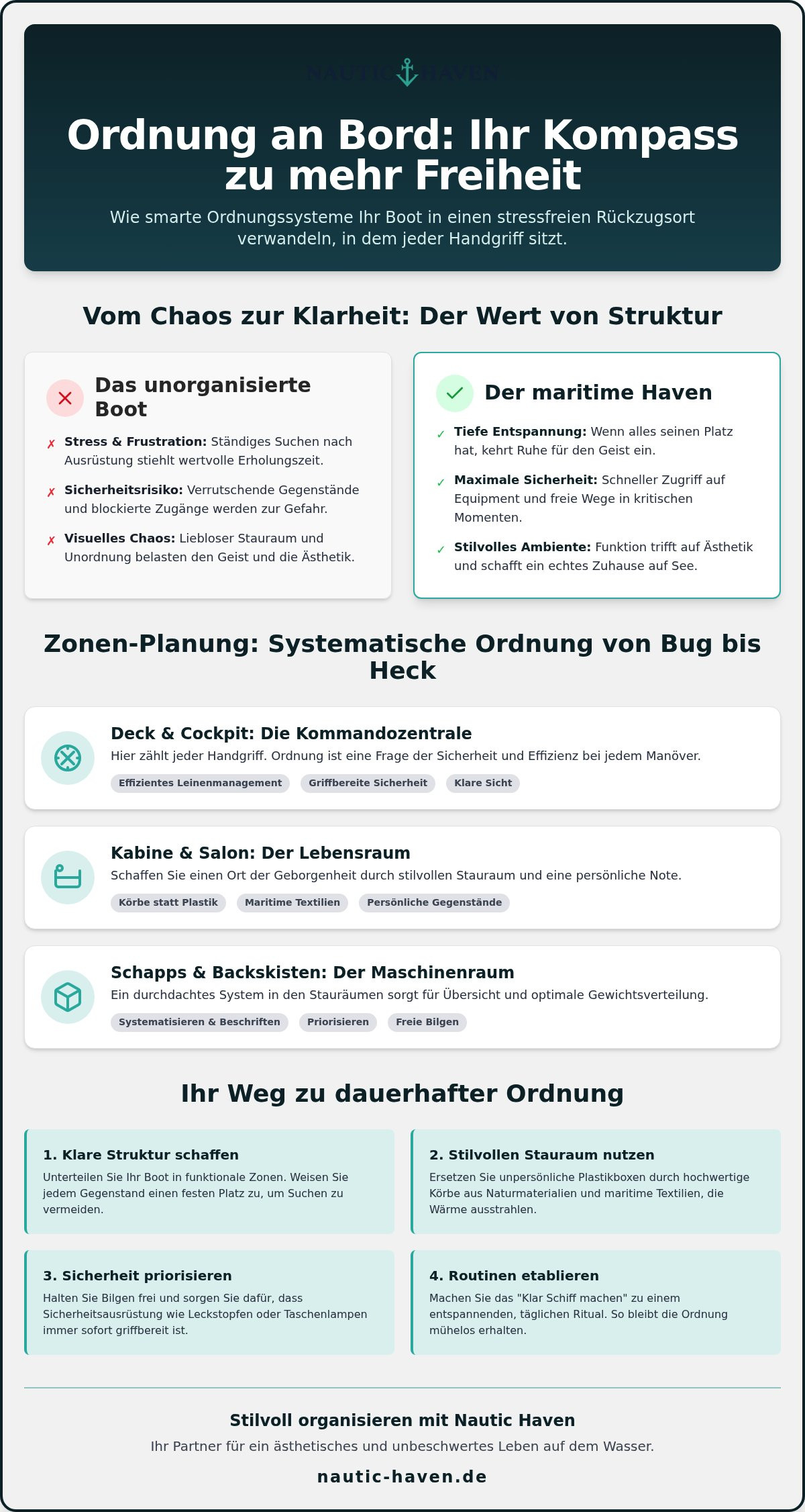 Ordnungssysteme für boote
