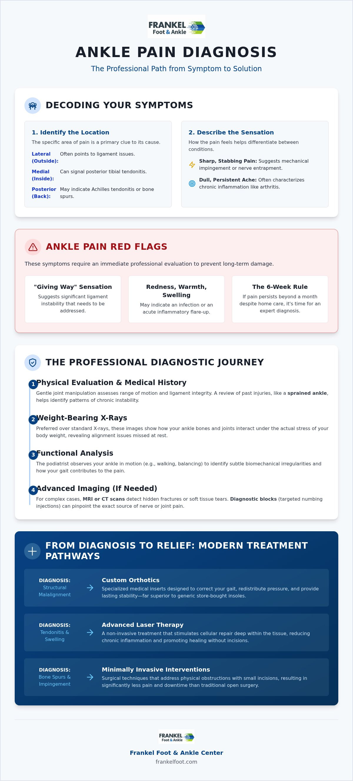 Ankle pain diagnosis