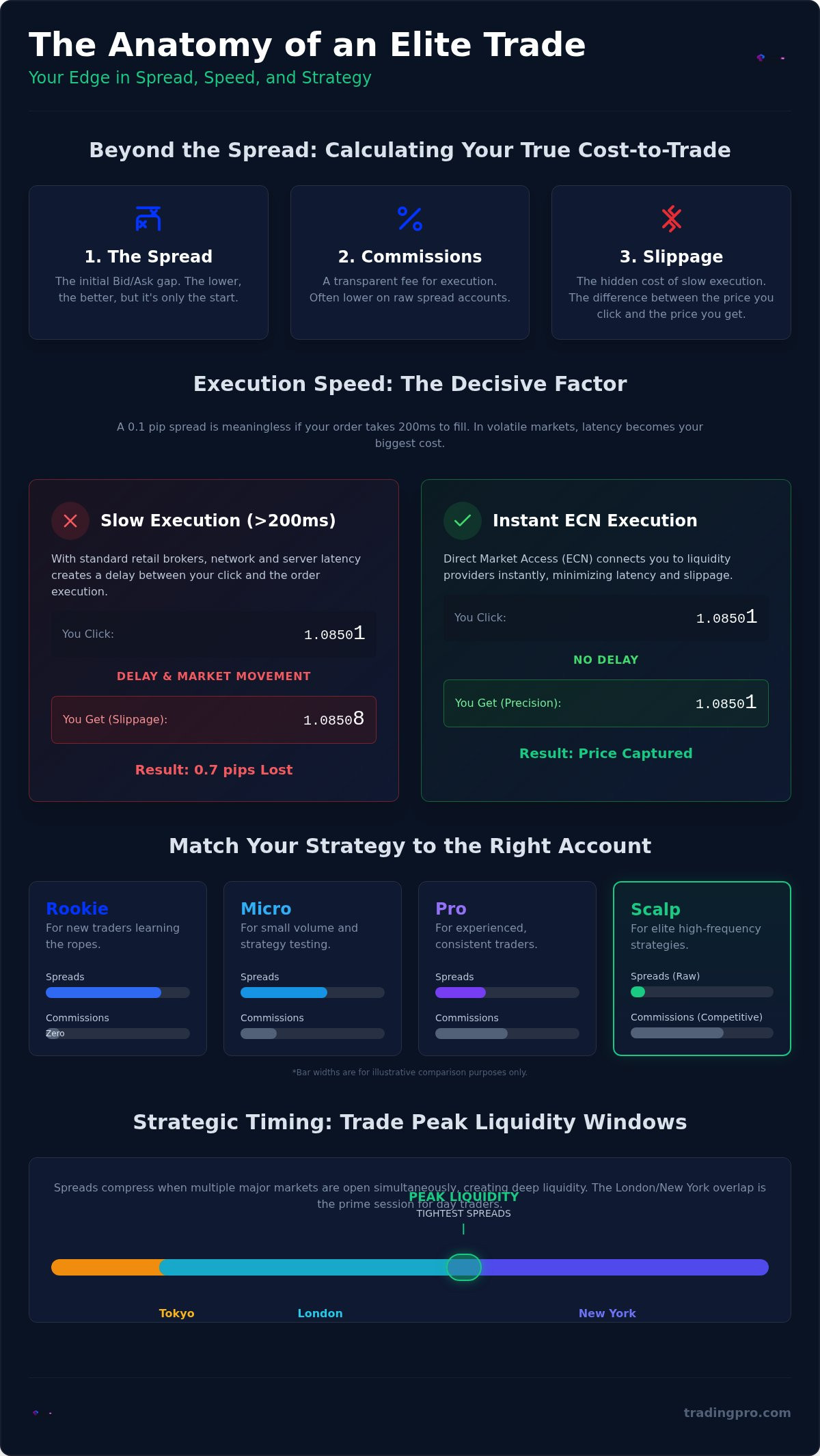 Tightest spreads for day trading