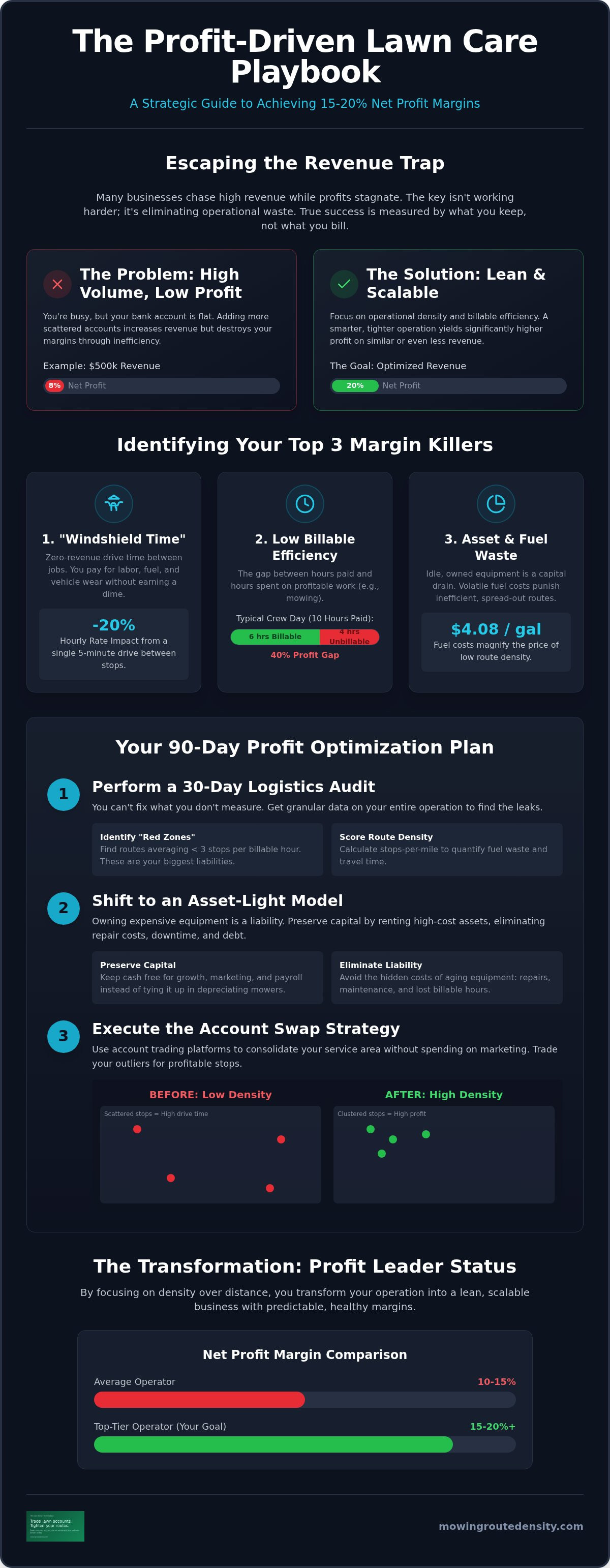 Lawn care profit margin optimization