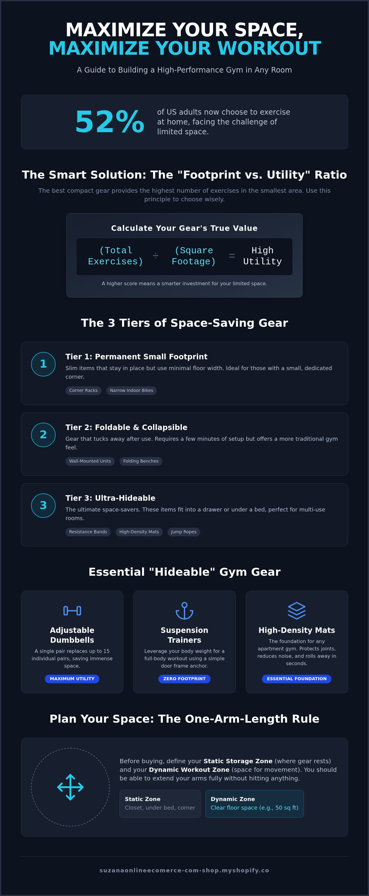 Compact workout equipment for small spaces