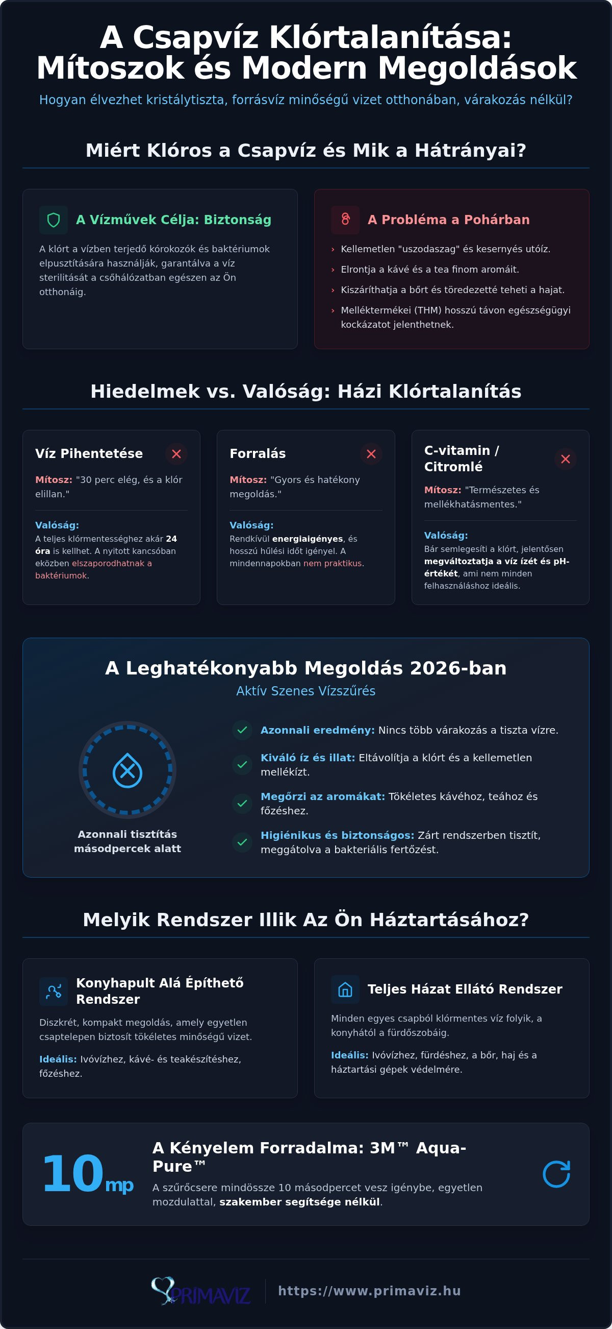 Csapvíz klórtalanítása
