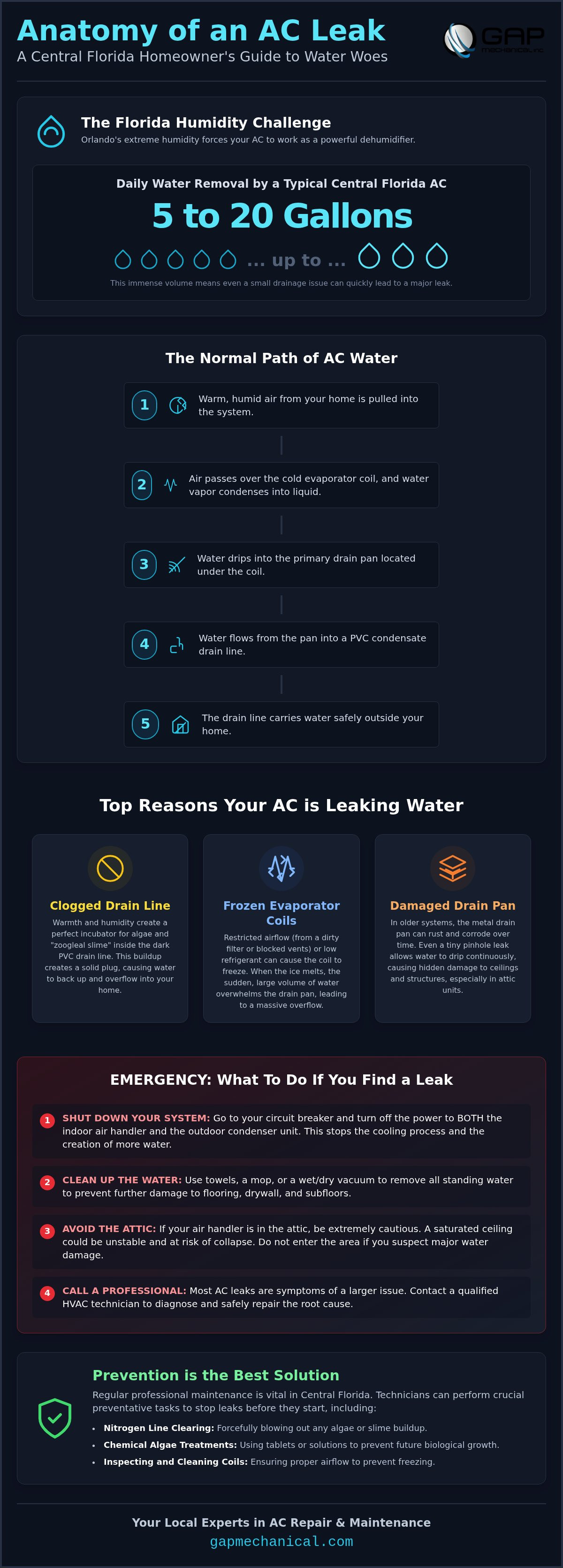 AC leaking water Orlando