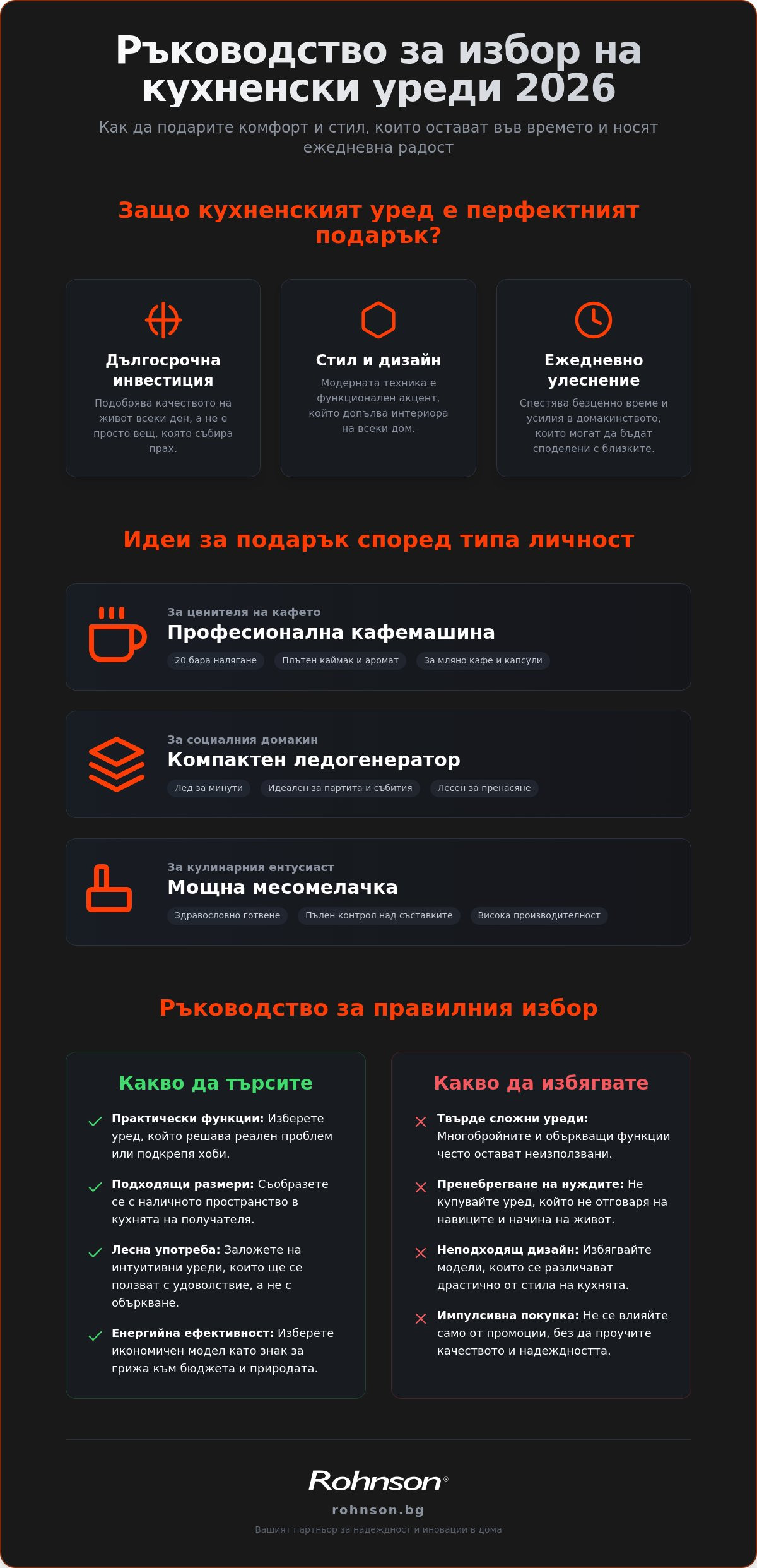 кухненски уреди за подарък
