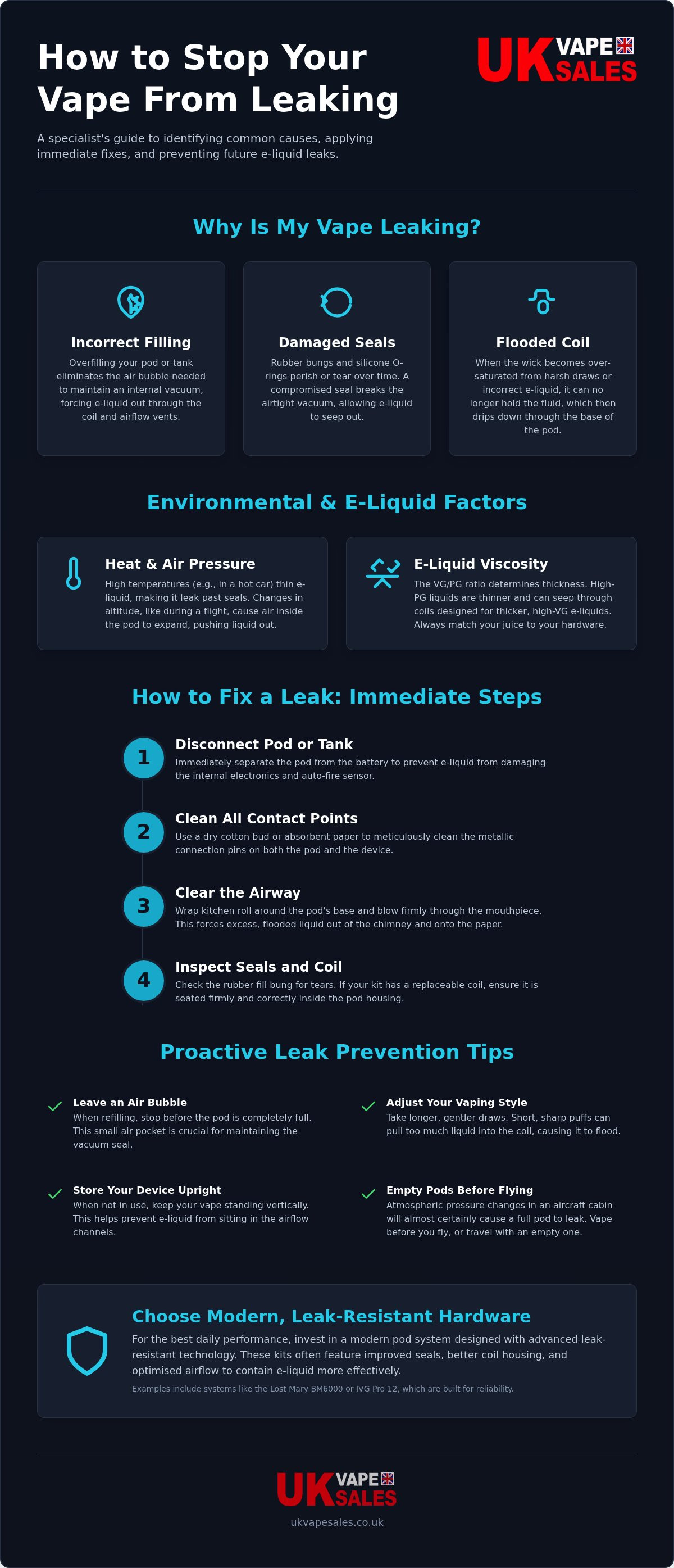 How to stop vape from leaking