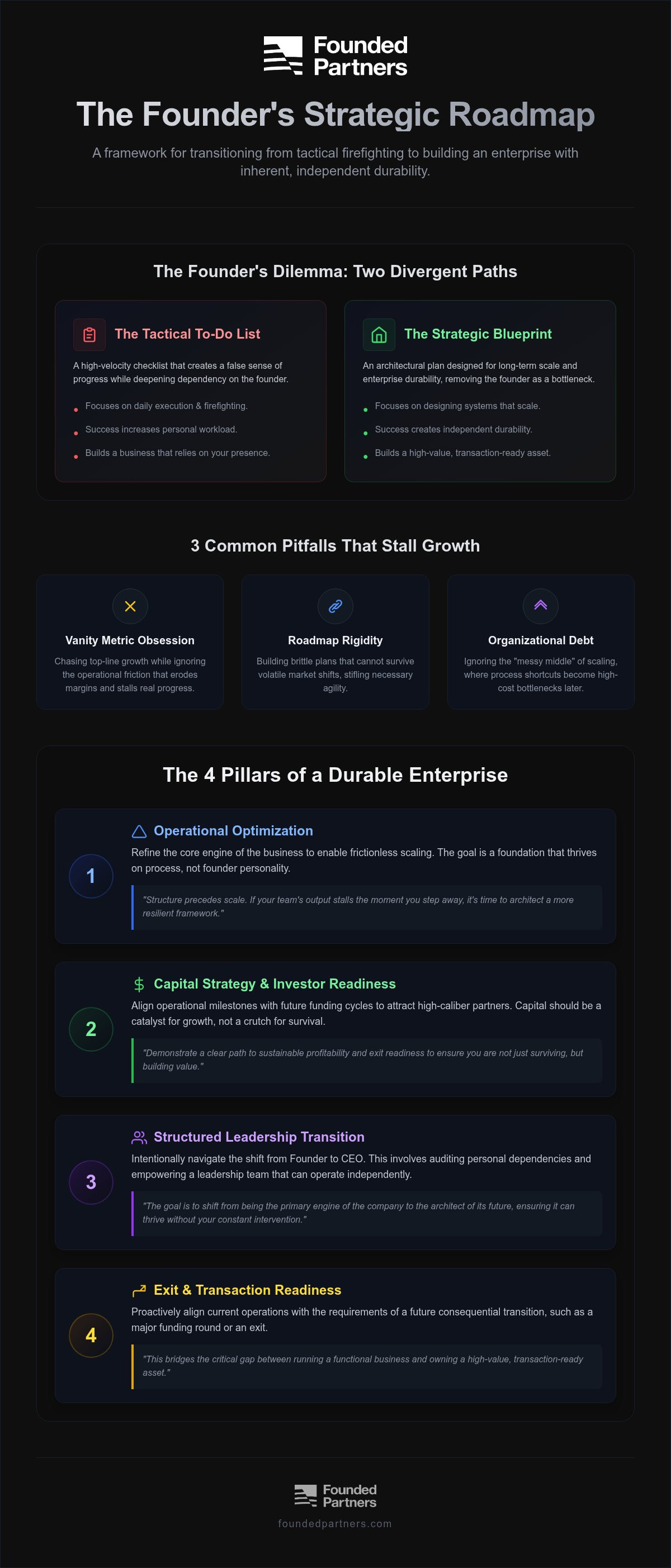 Strategic roadmap for founders