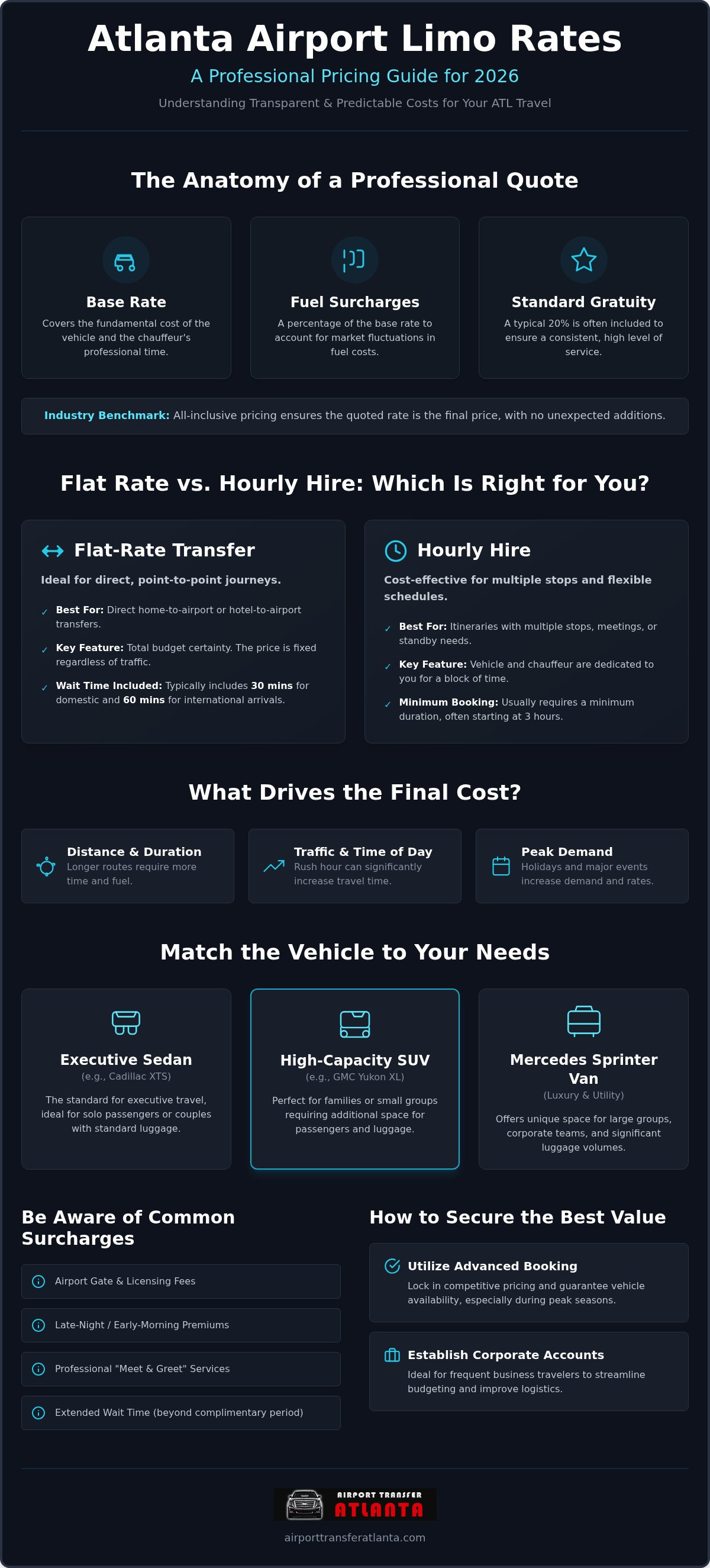 Atlanta airport limo rates