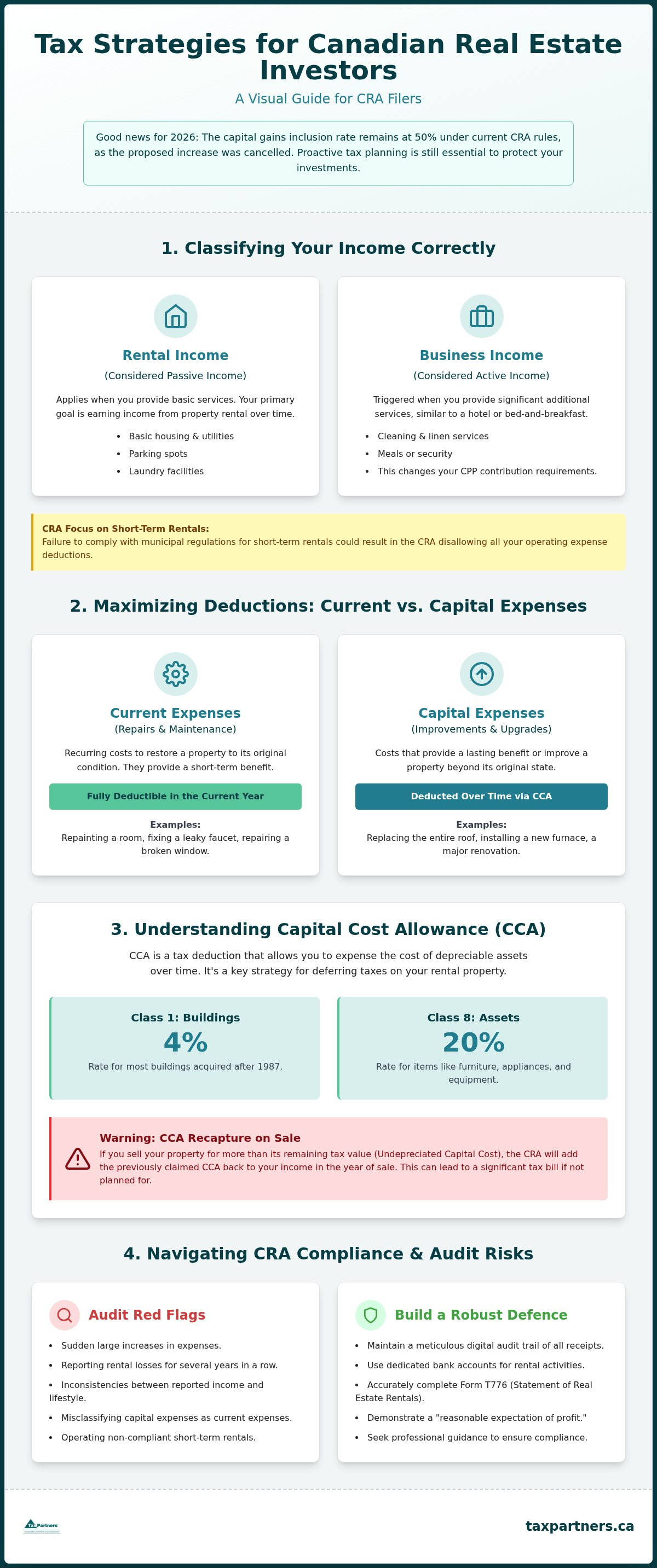 Tax strategies for real estate investors Canada
