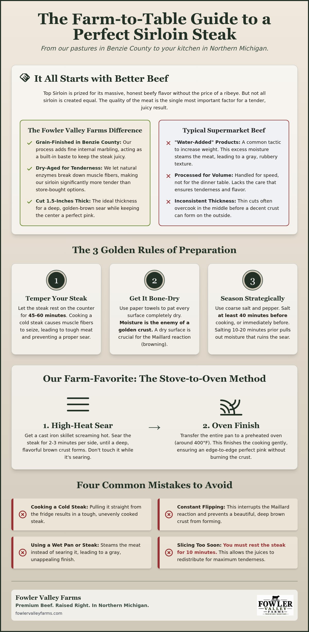 Best way to cook a sirloin steak