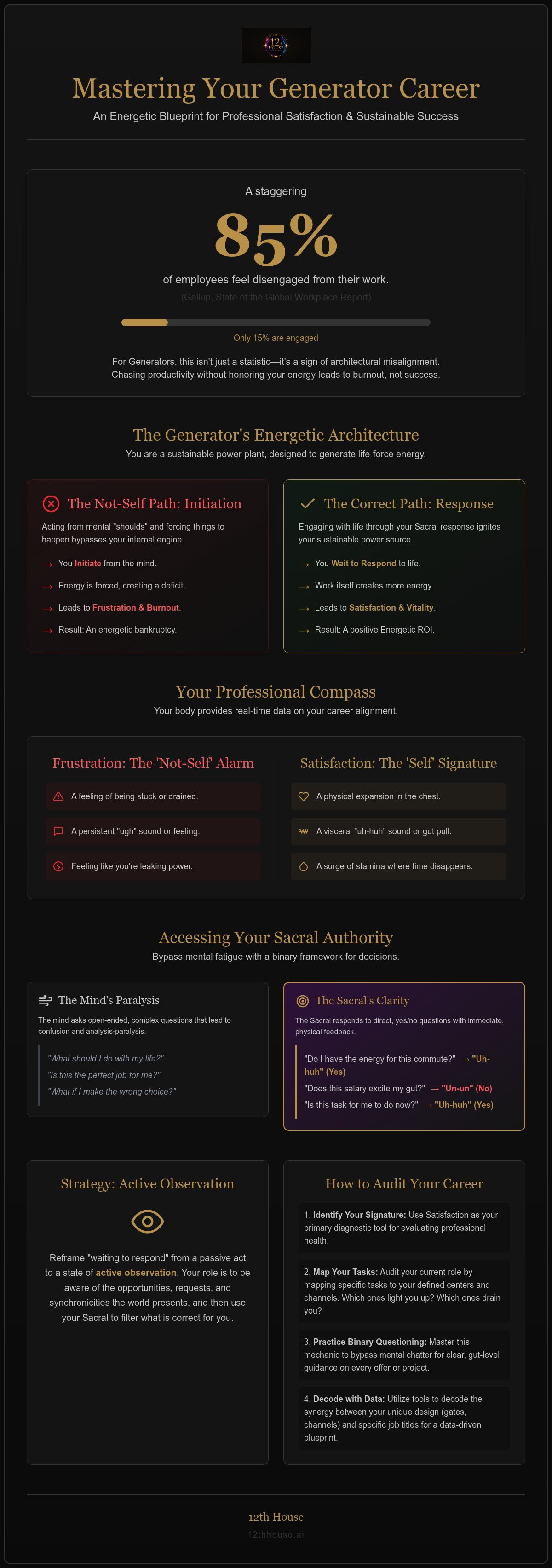 Generator human design career