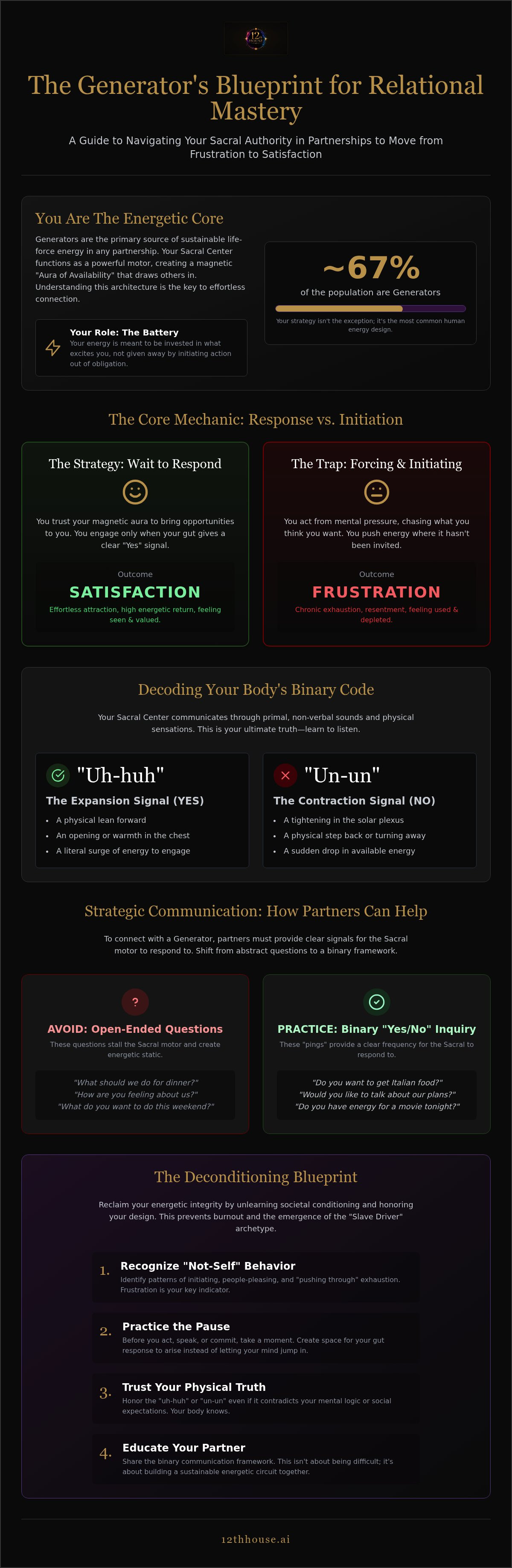 Generator human design relationships