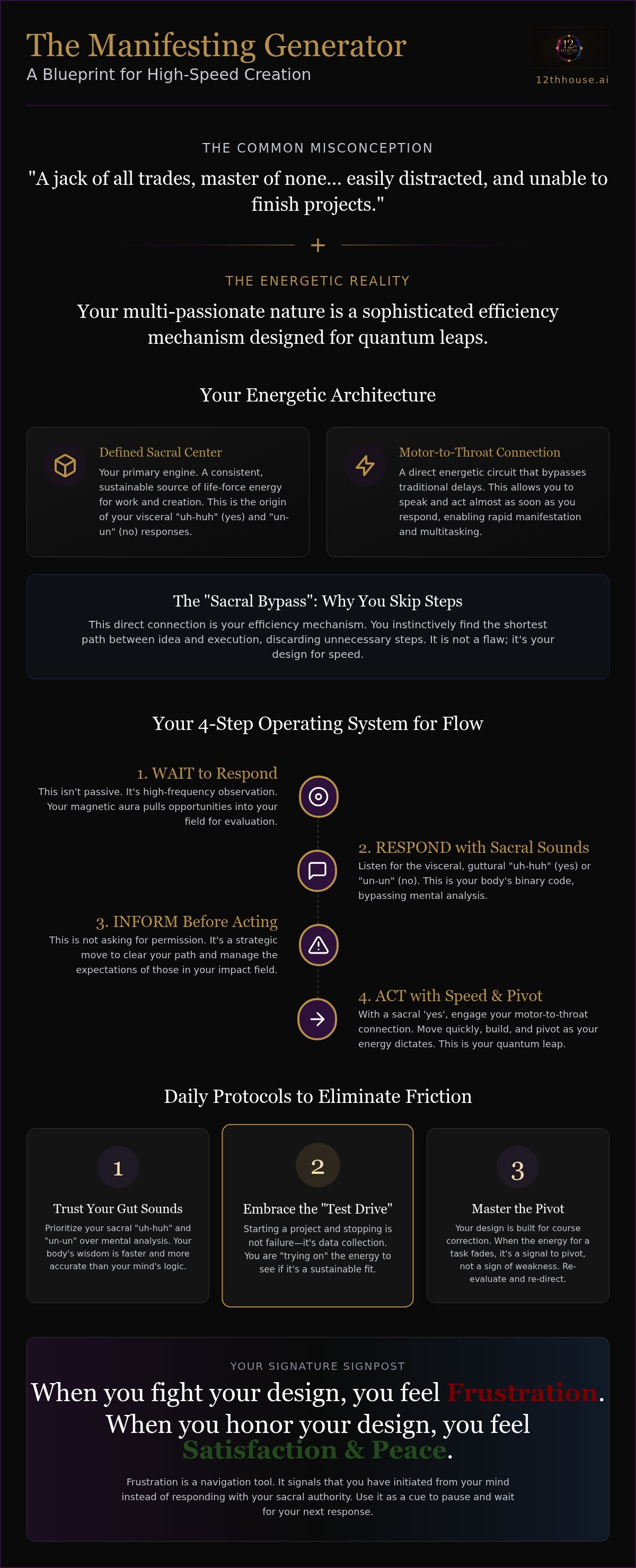 Manifesting generator human design