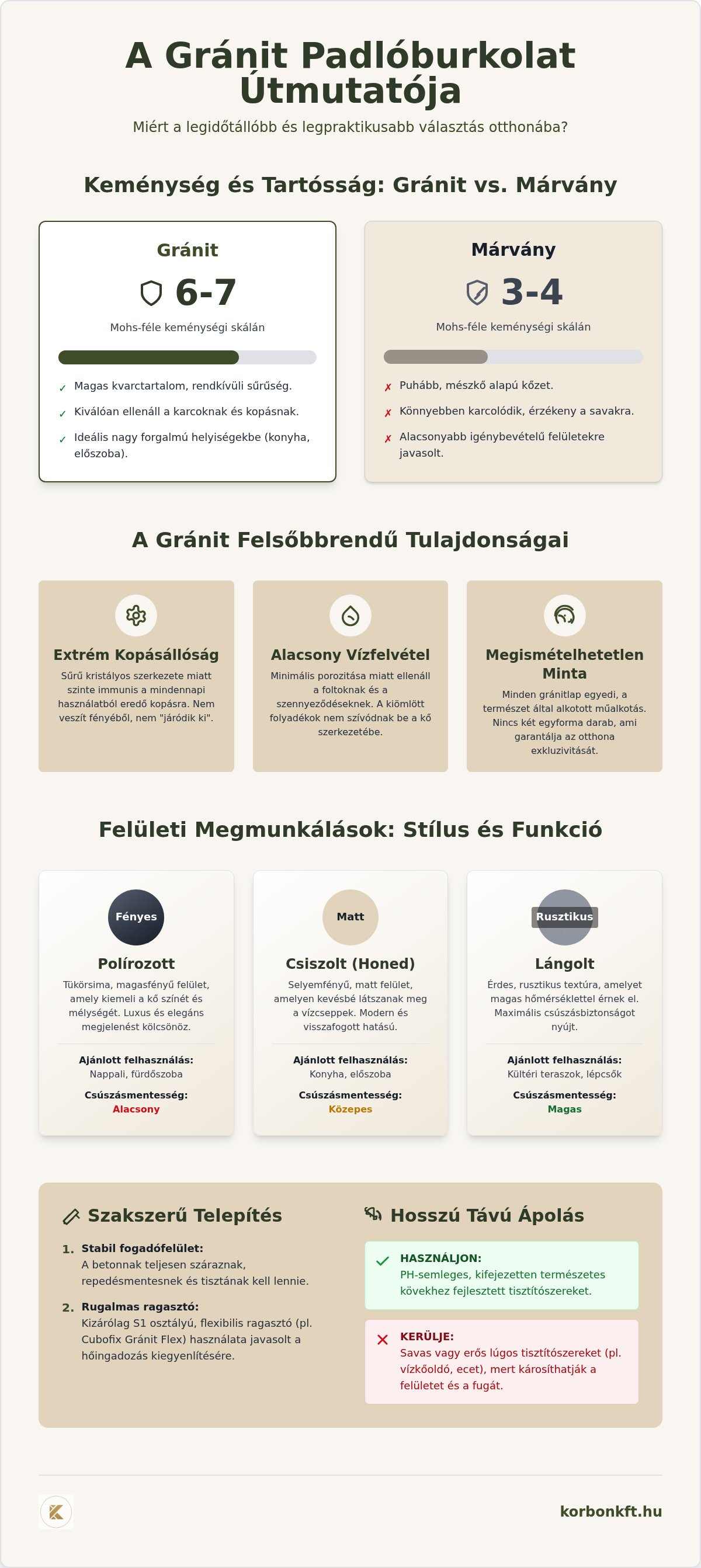 Gránit padlóburkolat