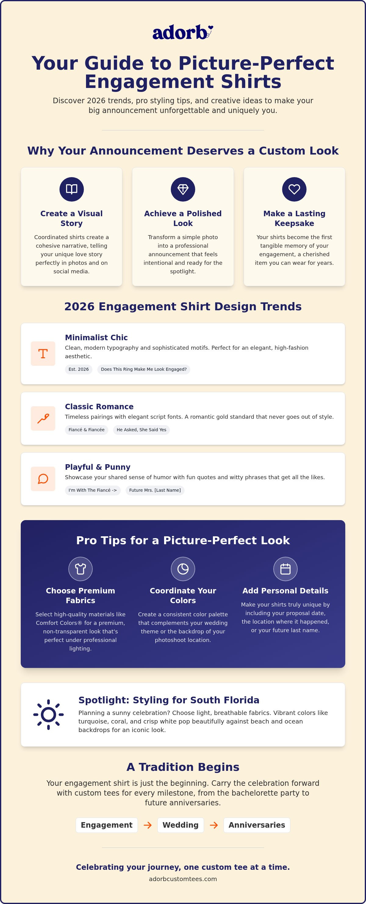 Engagement shirts