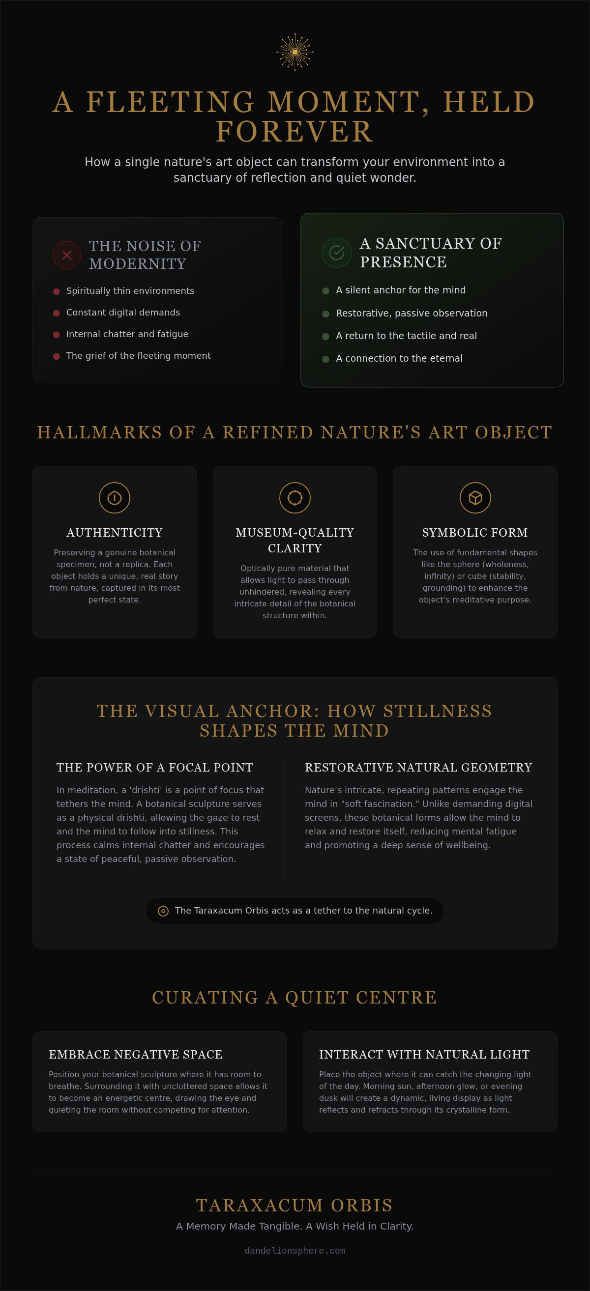 Contemplative art pieces