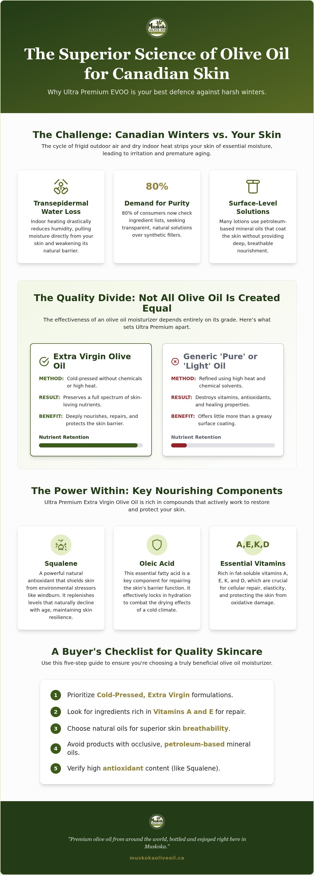 Olive oil moisturizer Canada