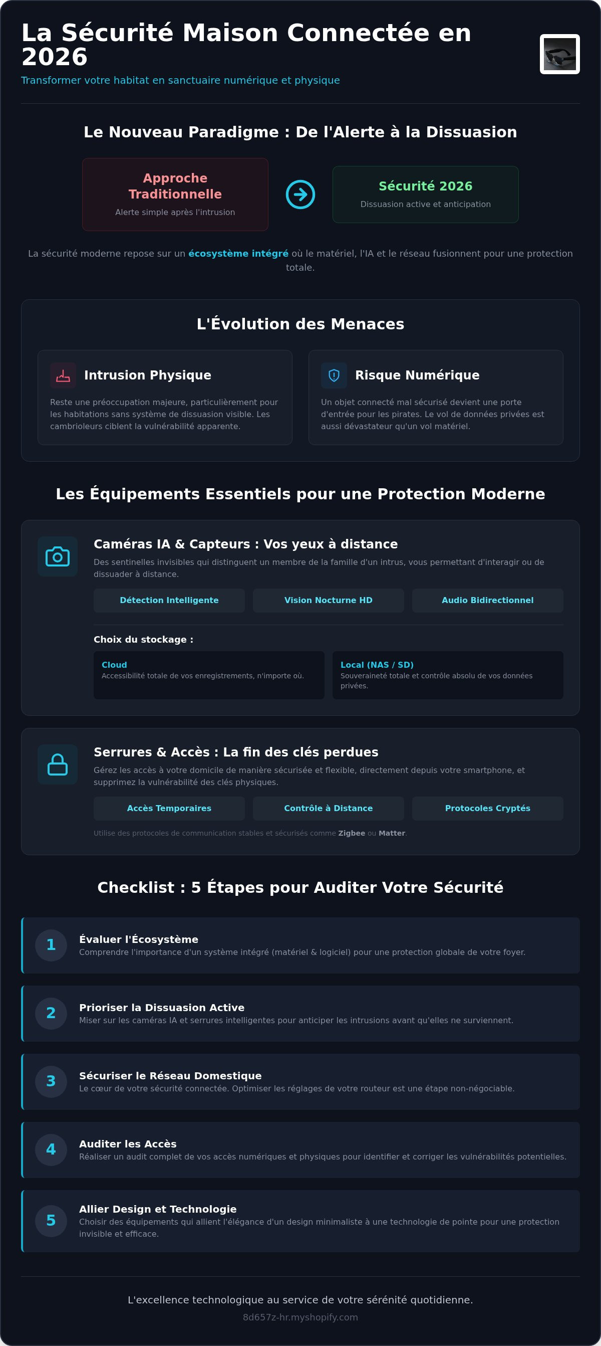 Sécurité maison connectée