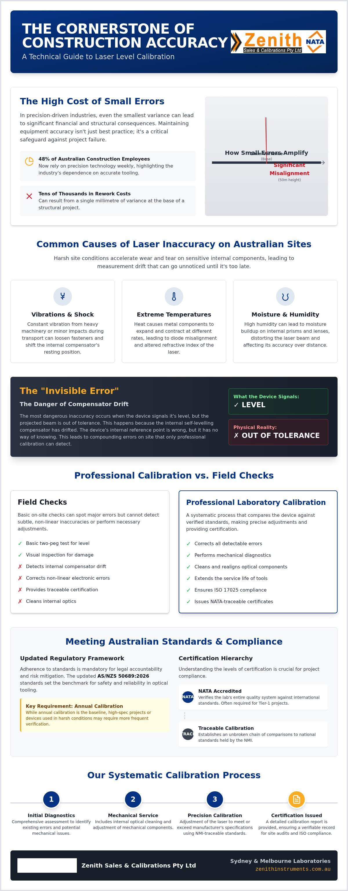 Laser level calibration