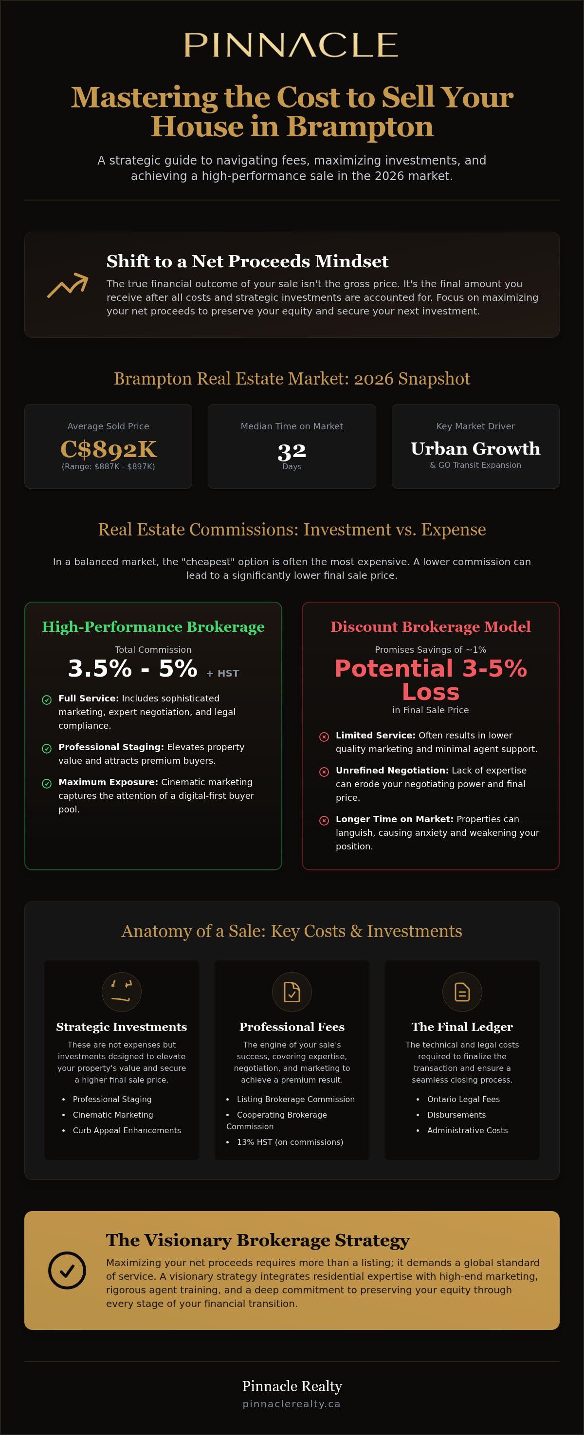 Cost to sell house Brampton