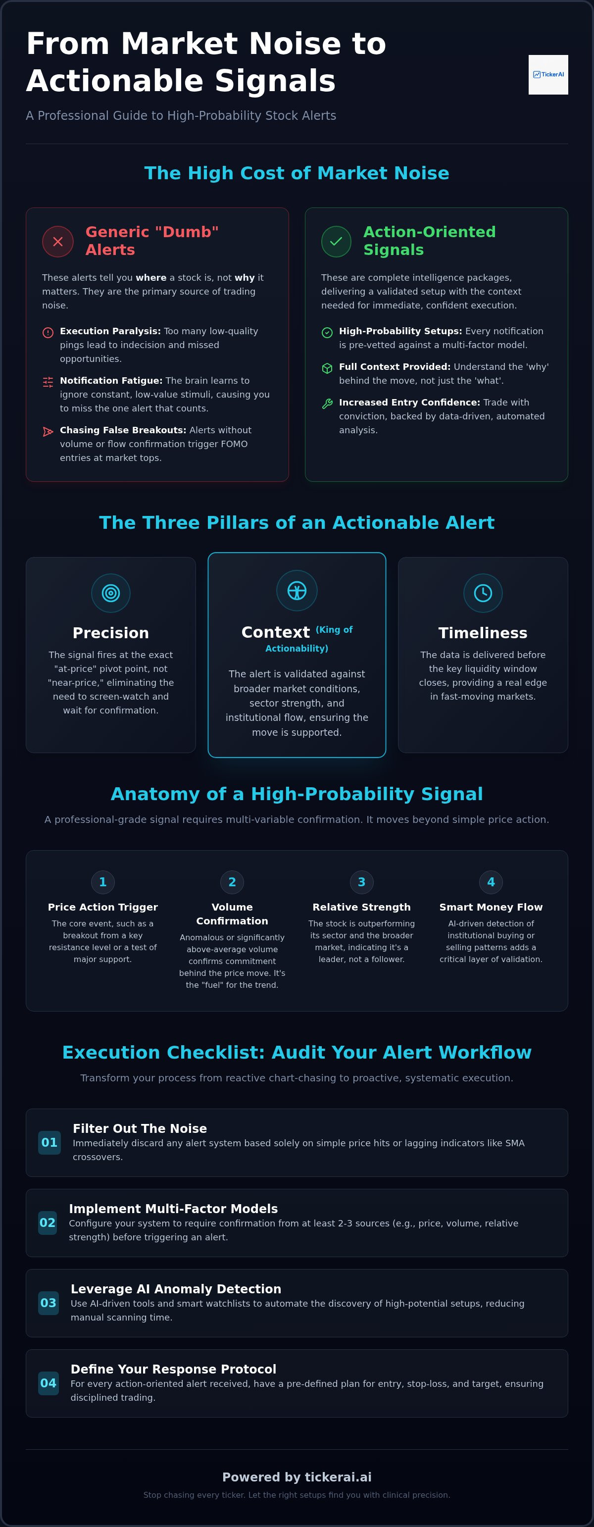 Action-oriented stock alerts