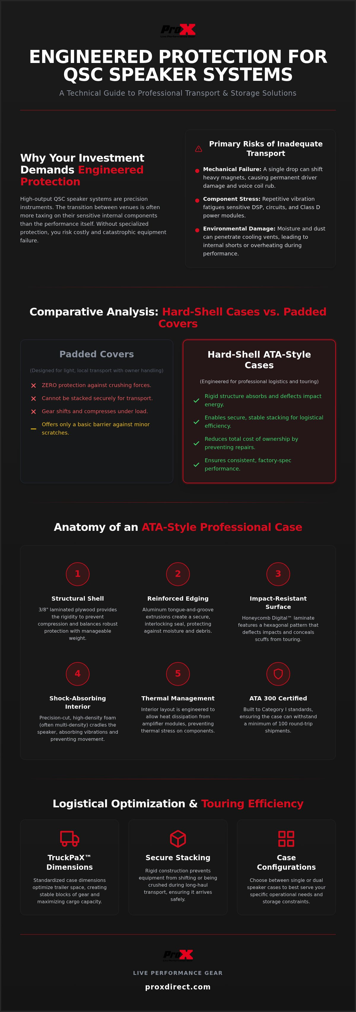 QSC speaker case