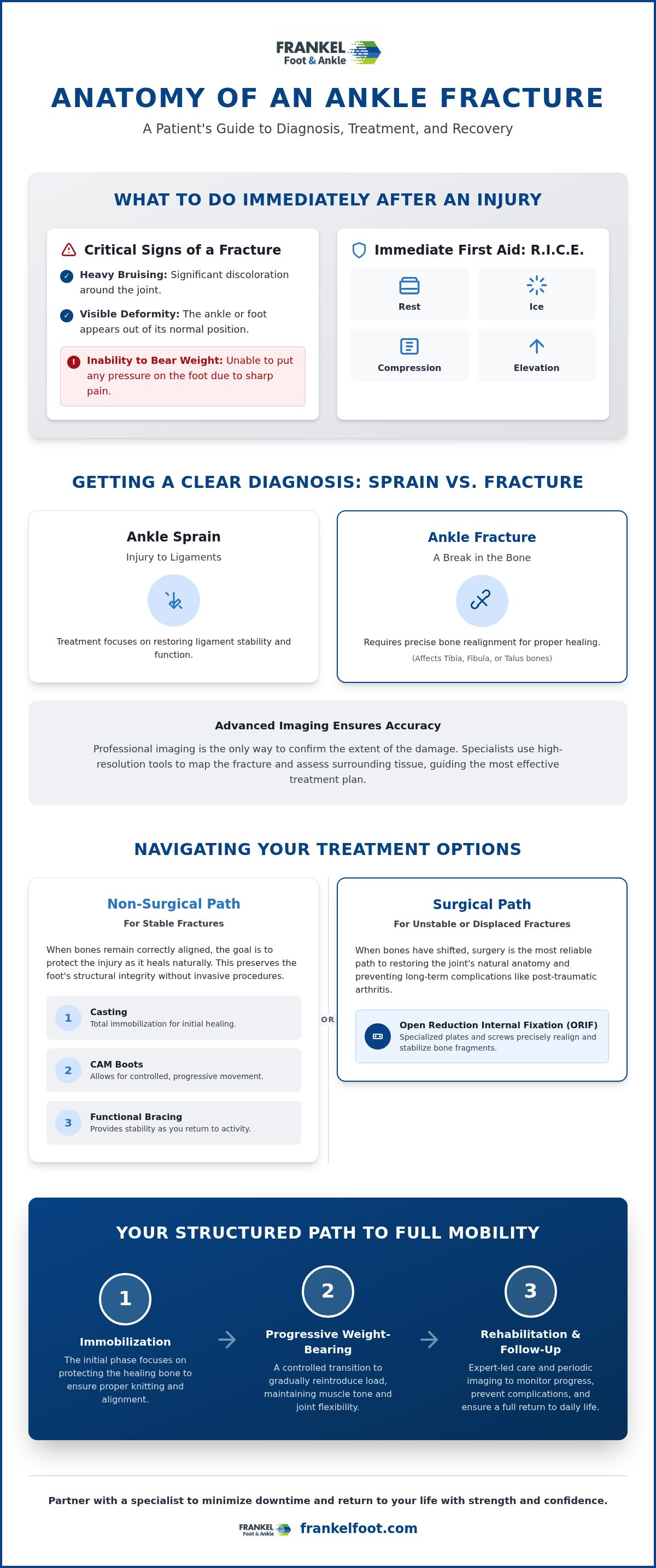 Broken ankle treatment middletown