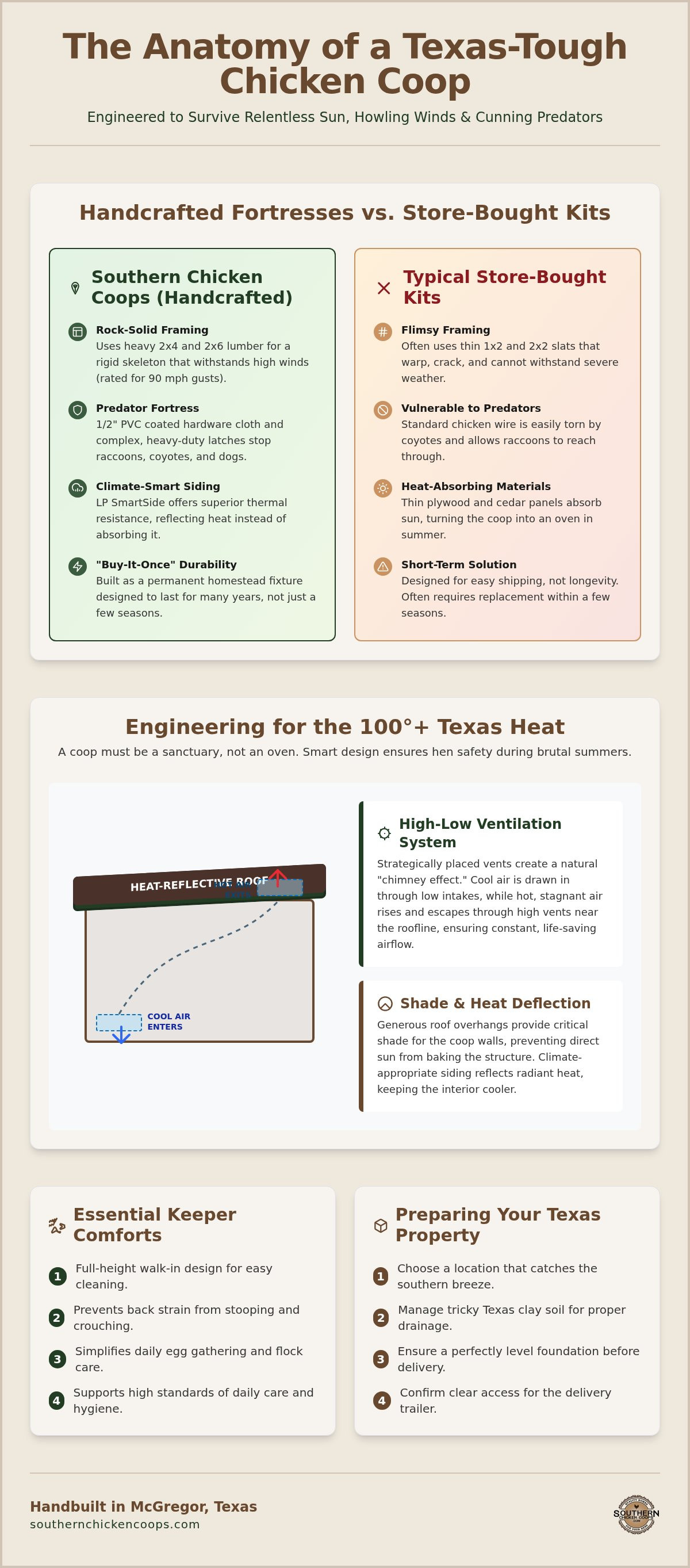 Heavy duty chicken coop Texas
