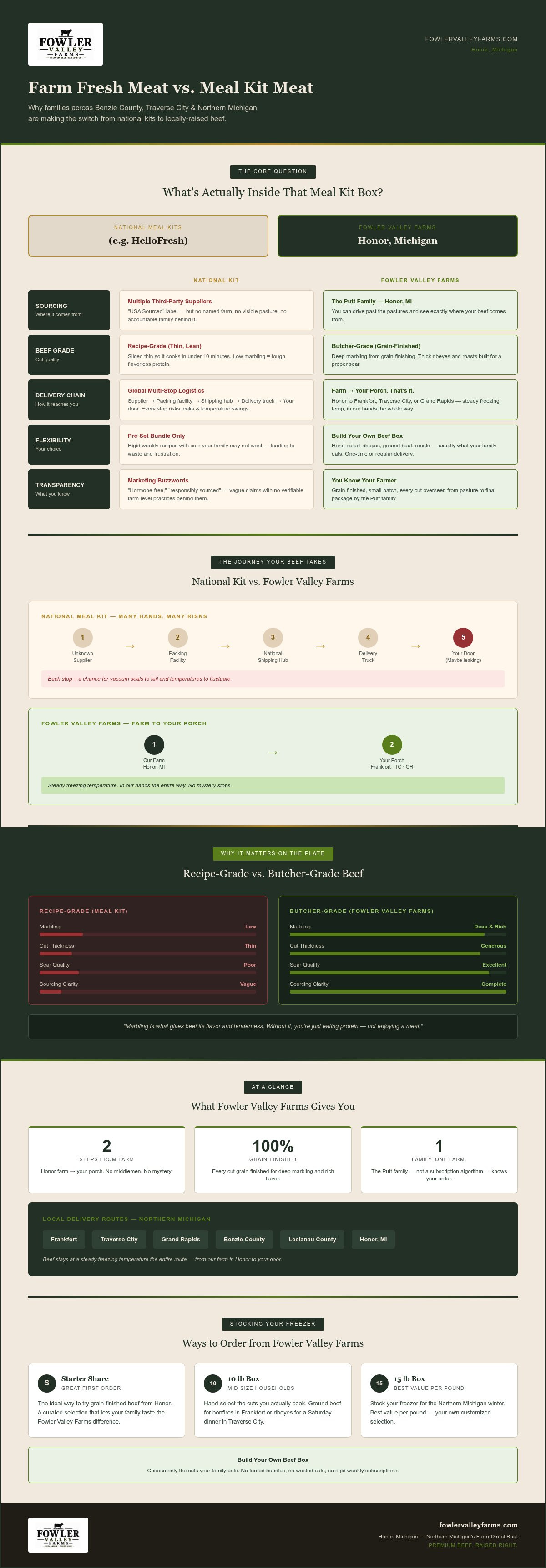 Farm fresh meat delivery vs HelloFresh meat quality