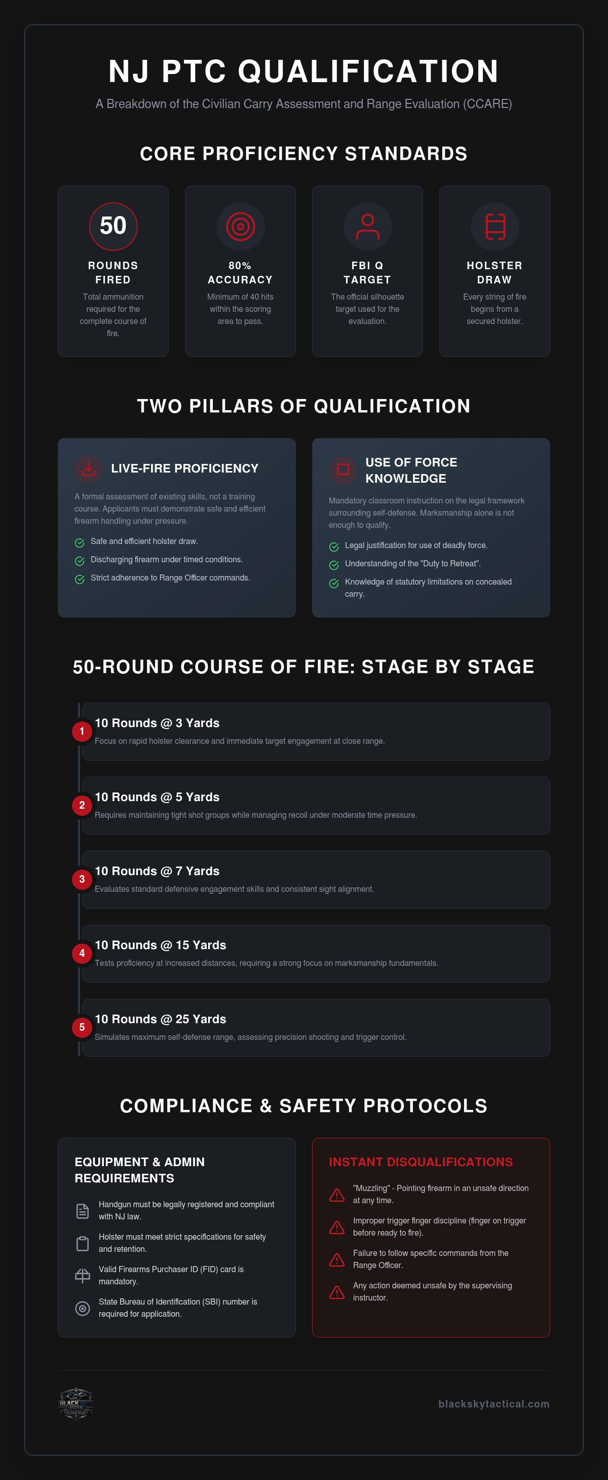 NJ PTC qualification course of fire