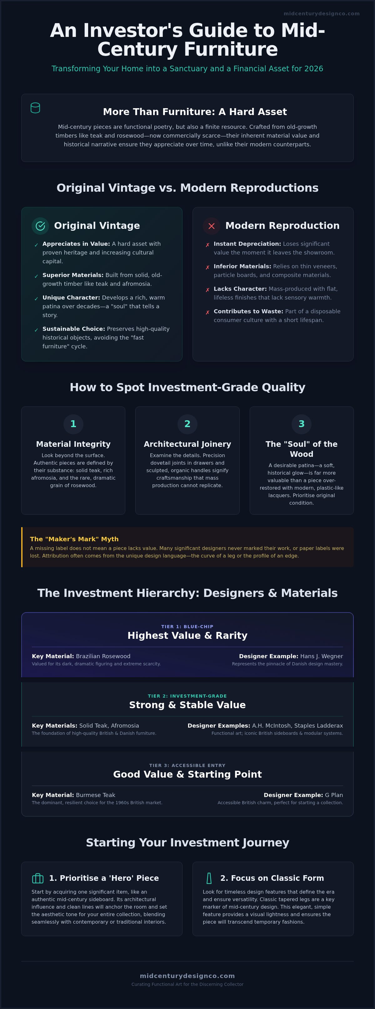 Mid century furniture designers to invest in