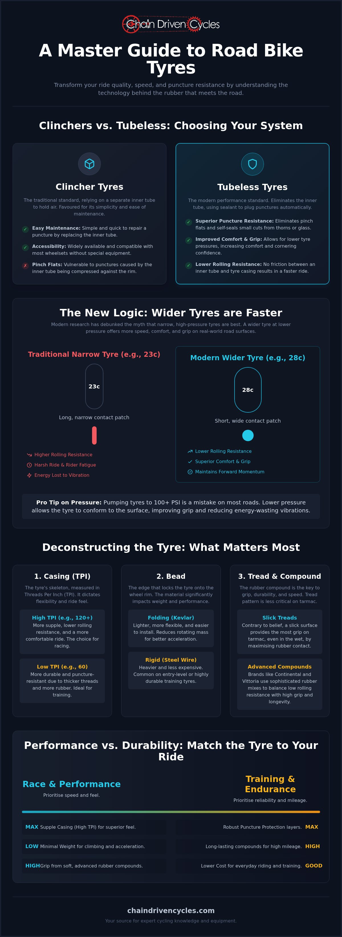 Road bike tyres
