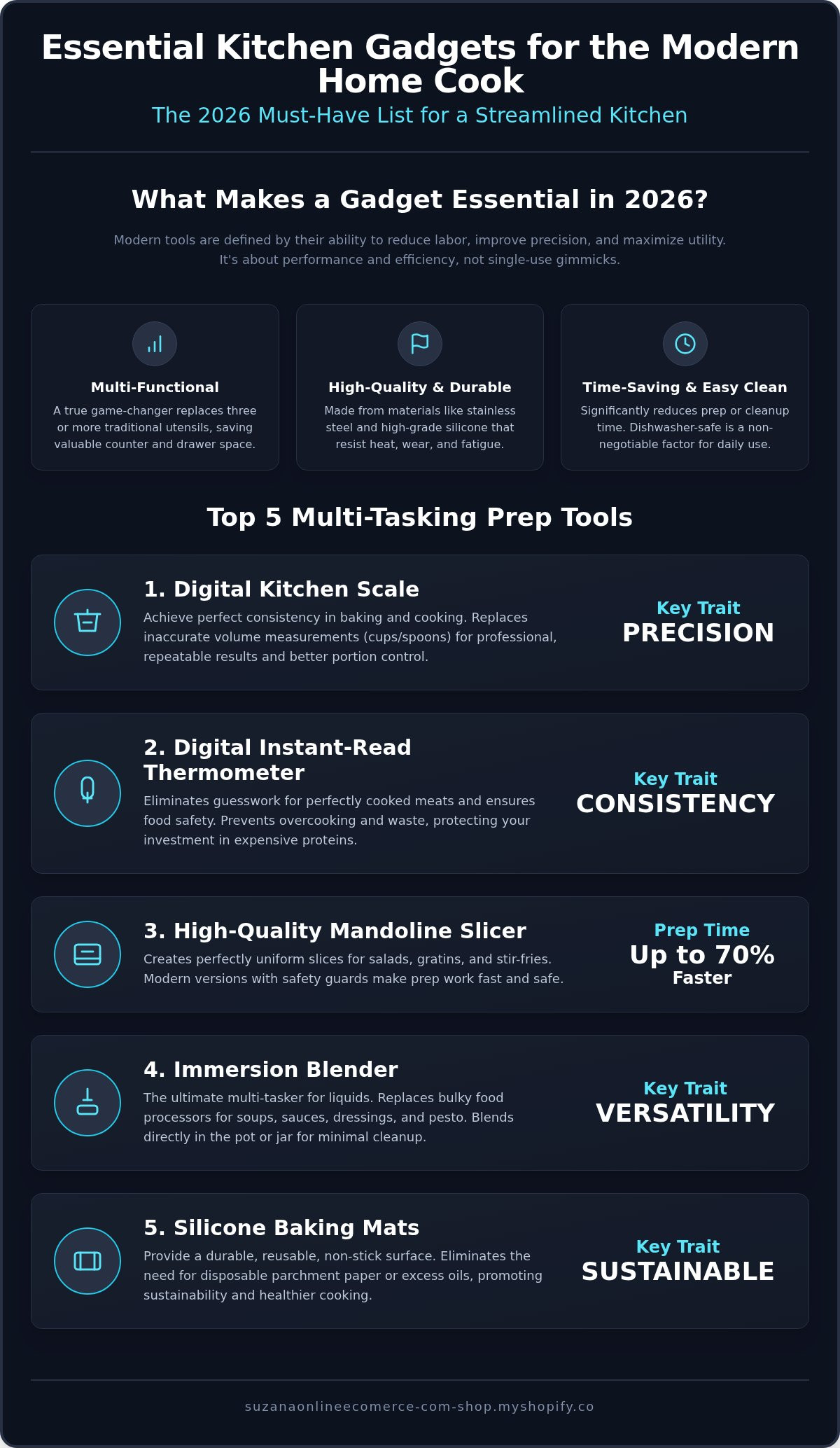 Essential kitchen gadgets for home cooks