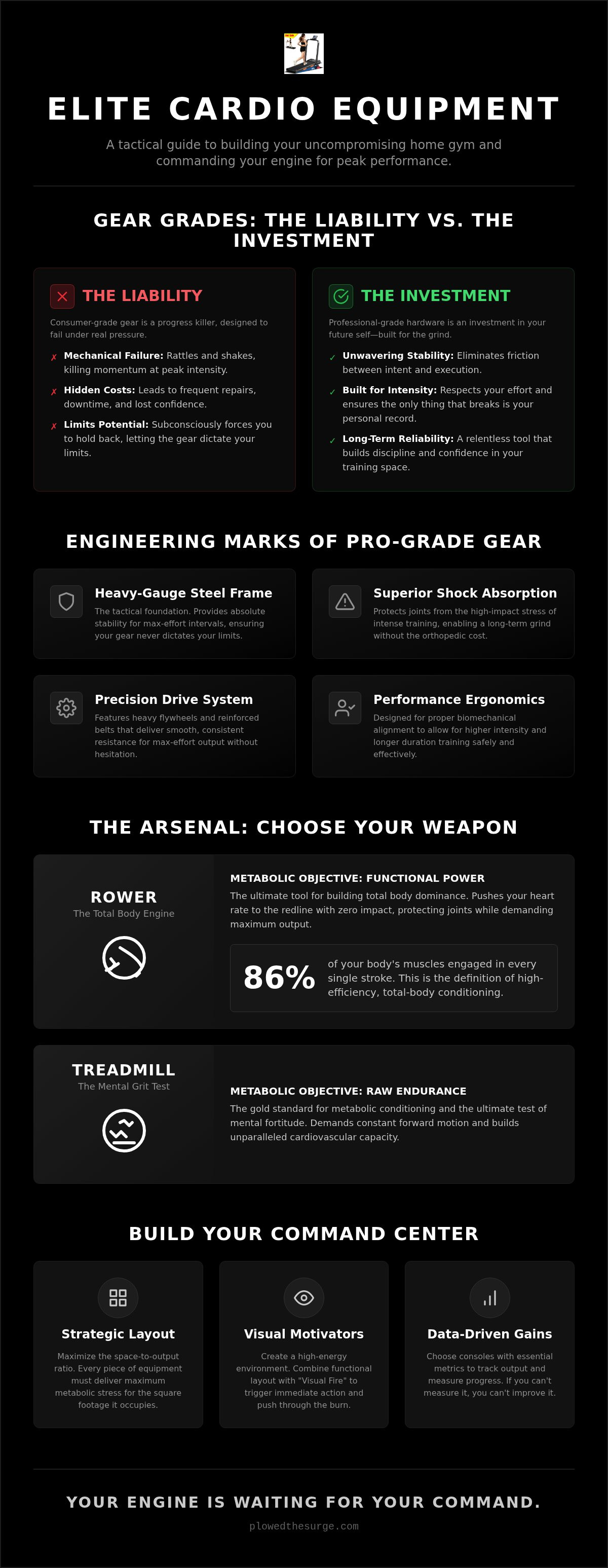 Cardio fitness equipment