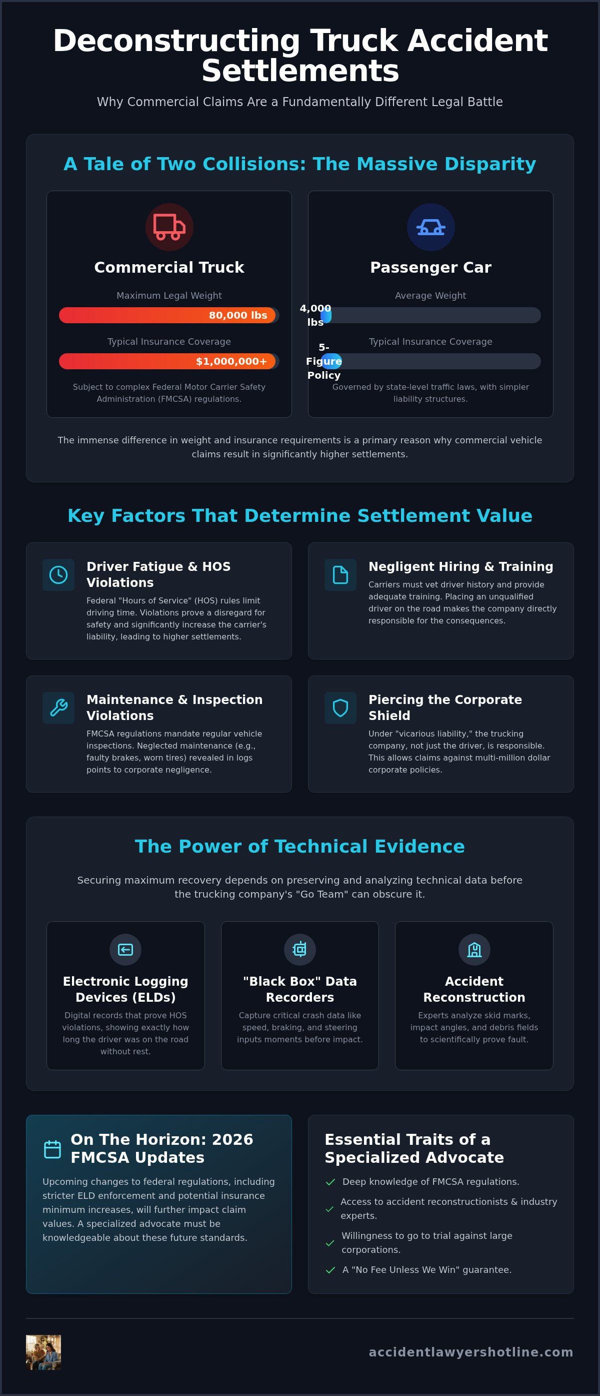 Average Truck Accident Settlement Amounts: Factors That Determine Your Recovery in 2026