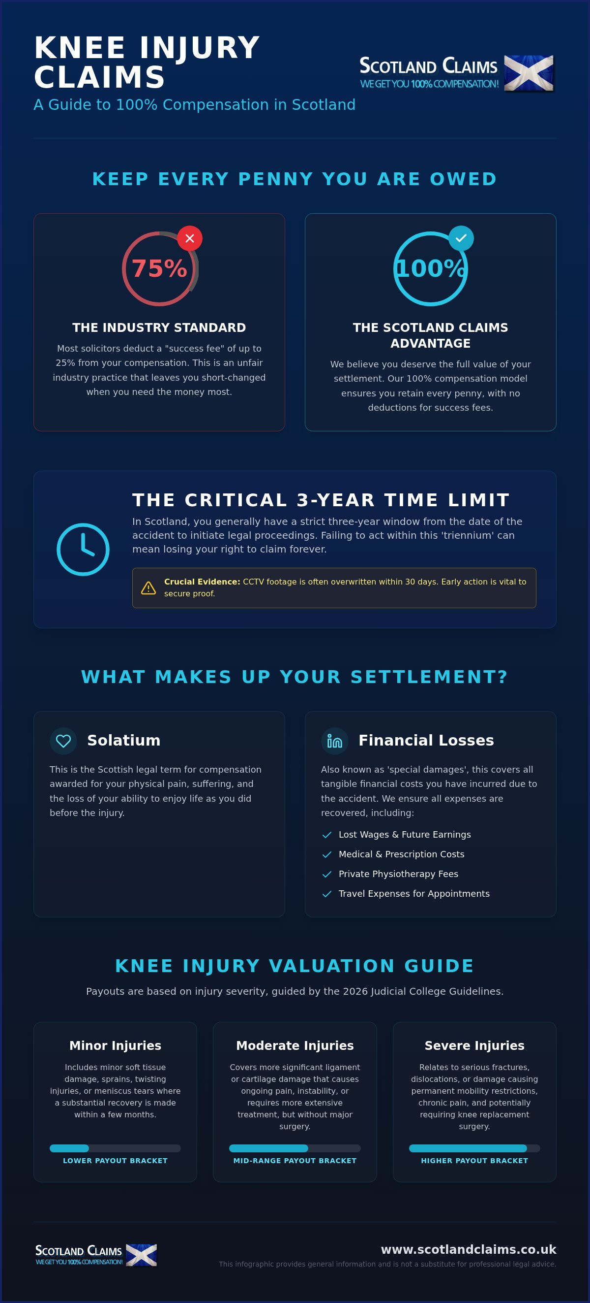 Knee injury claims
