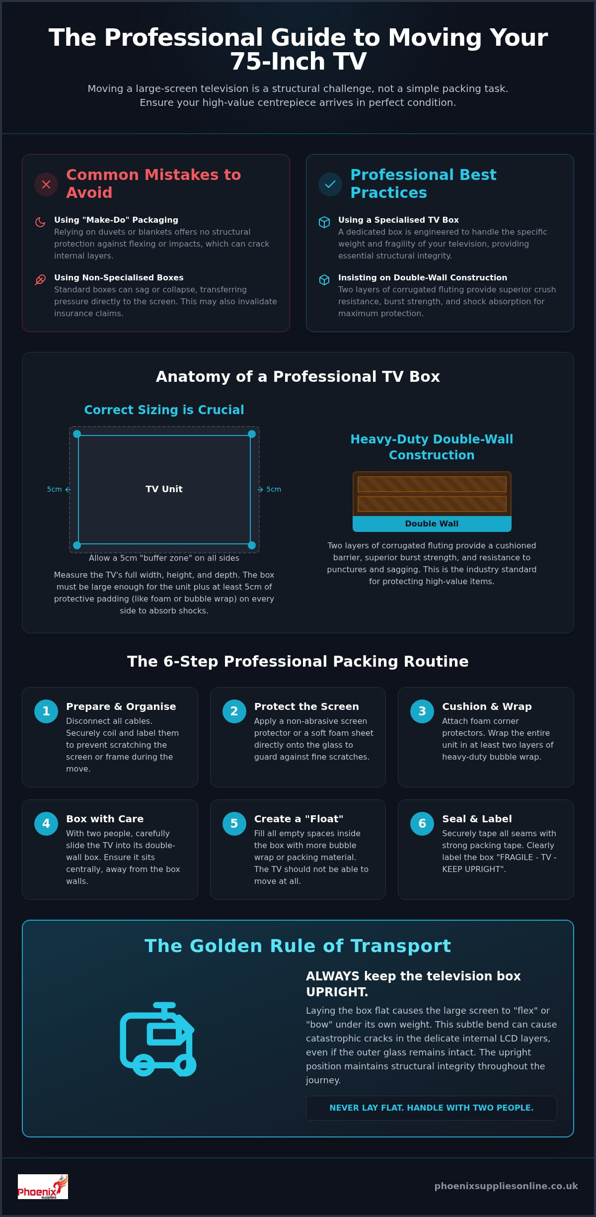 75 inch TV moving box