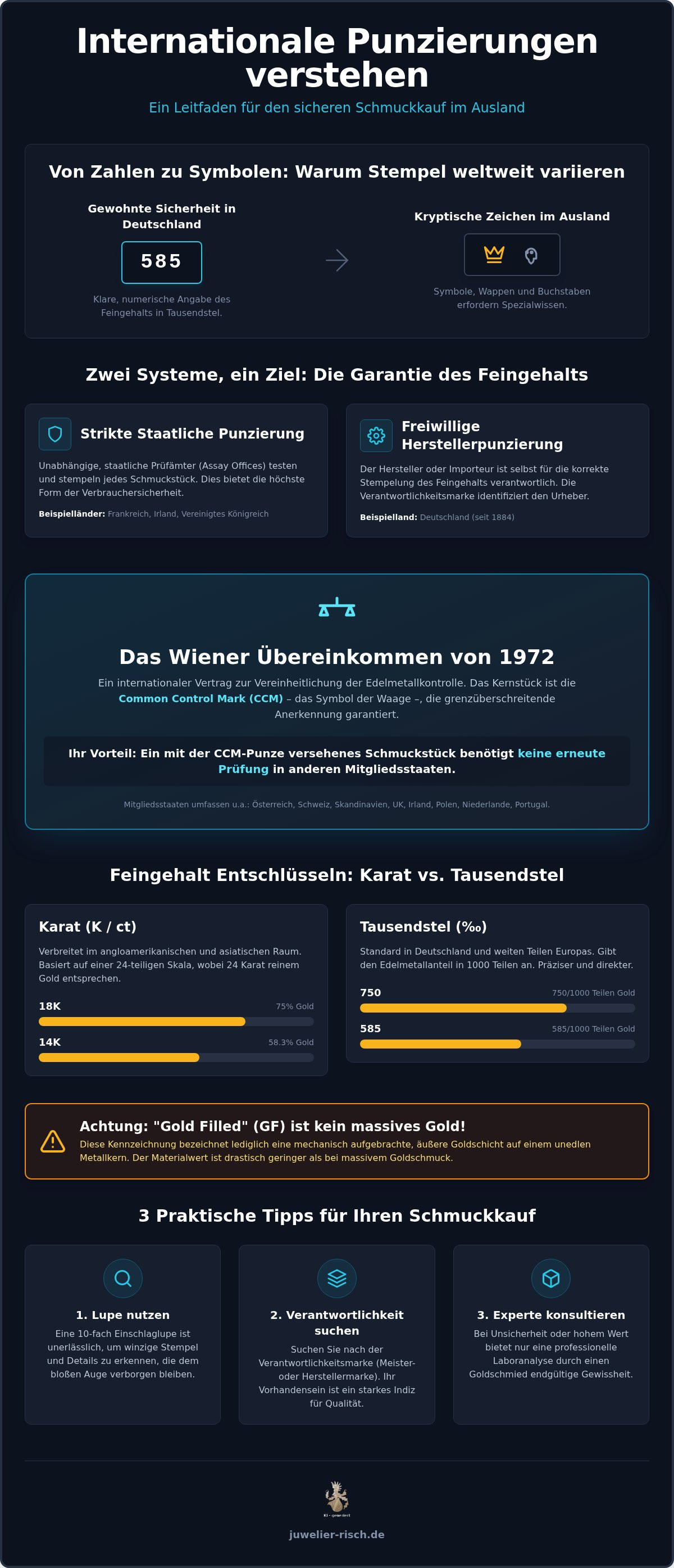 Punzierungen im Ausland