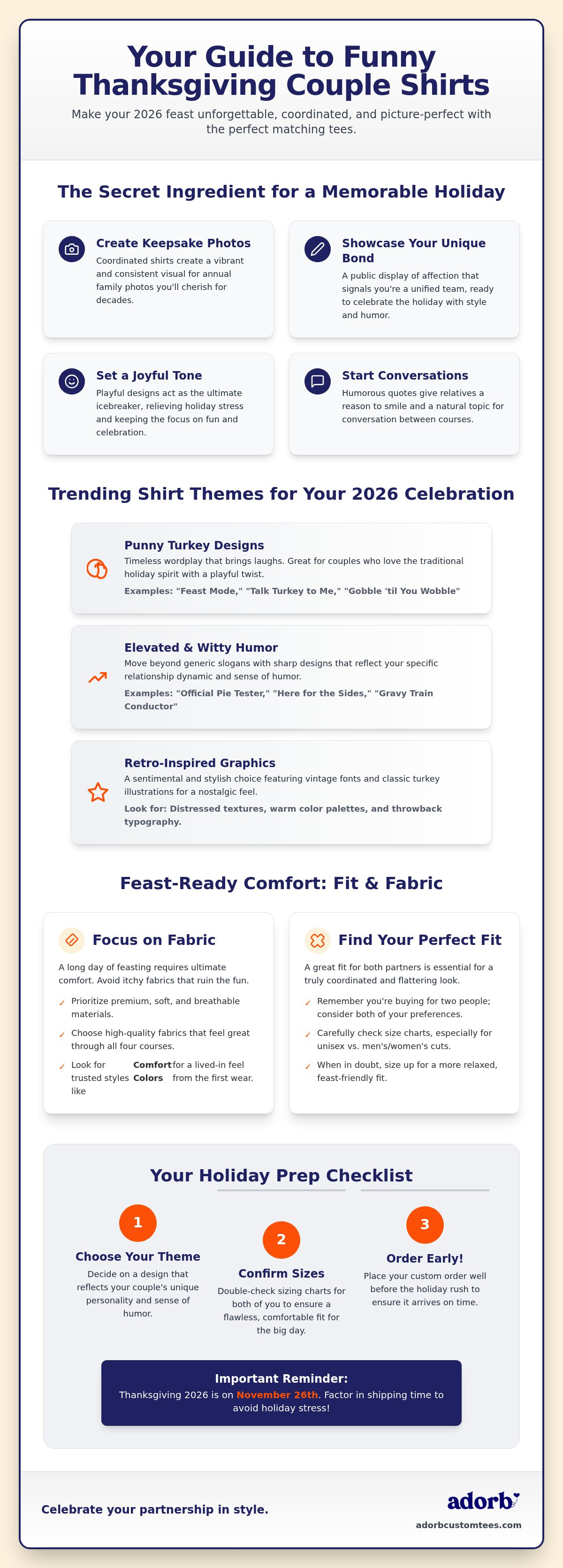 Funny thanksgiving couple shirts